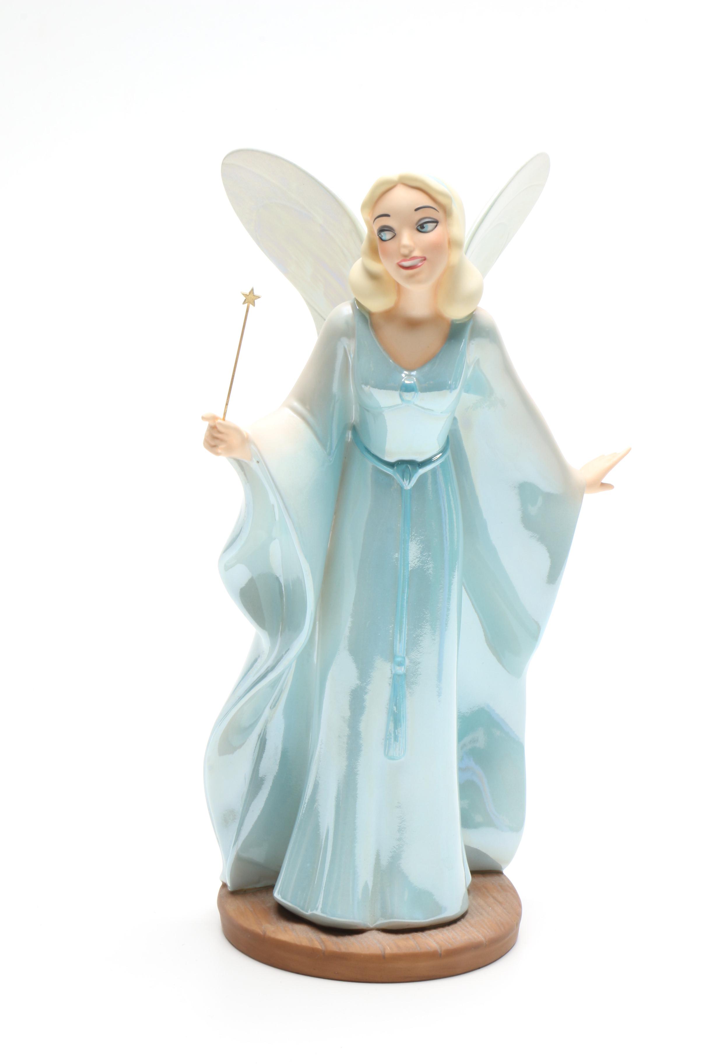 Classic Disney Figurines Including "The Fairy Godmother" from Cinderella