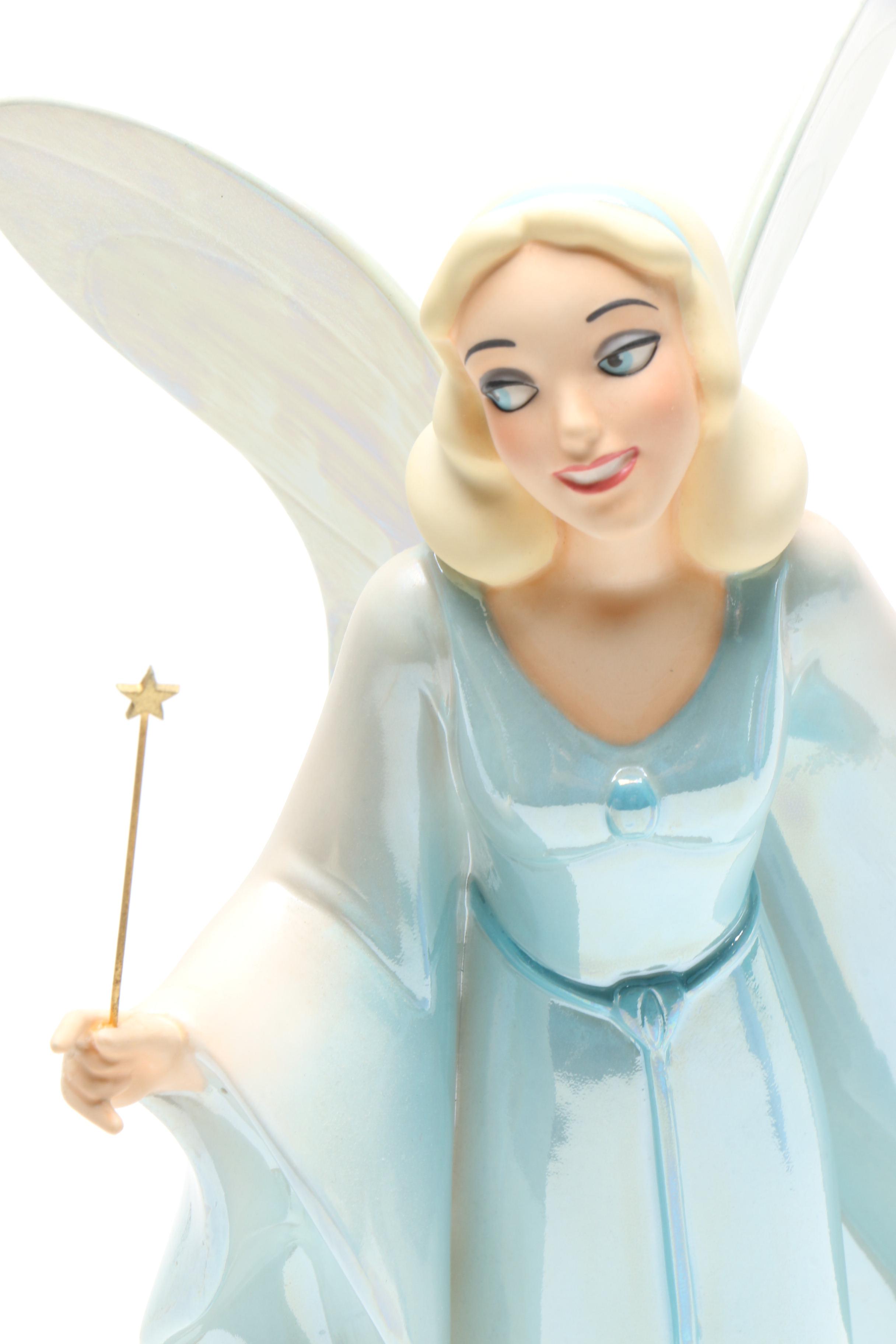 Classic Disney Figurines Including "The Fairy Godmother" from Cinderella