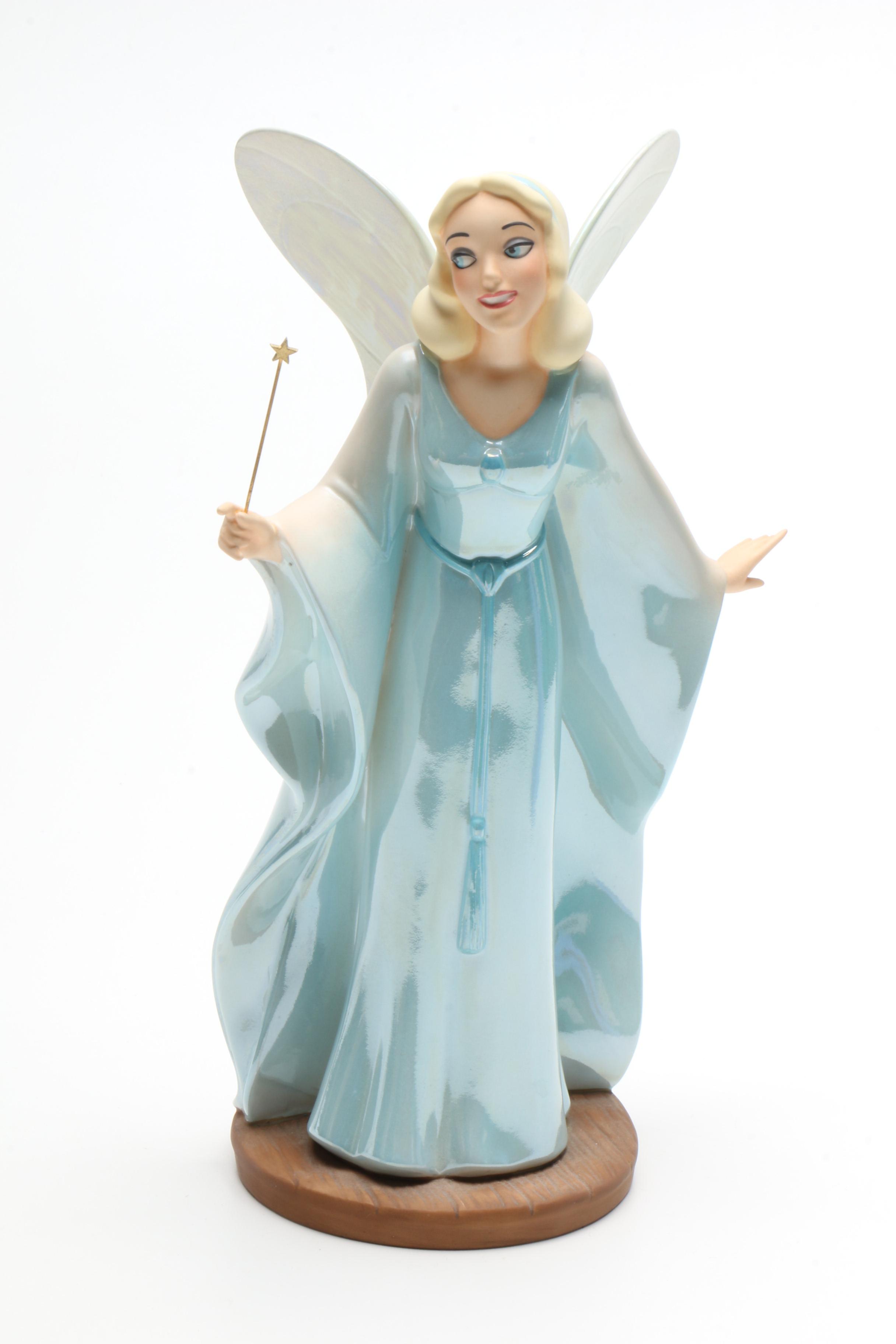Classic Disney Figurines Including "The Fairy Godmother" from Cinderella