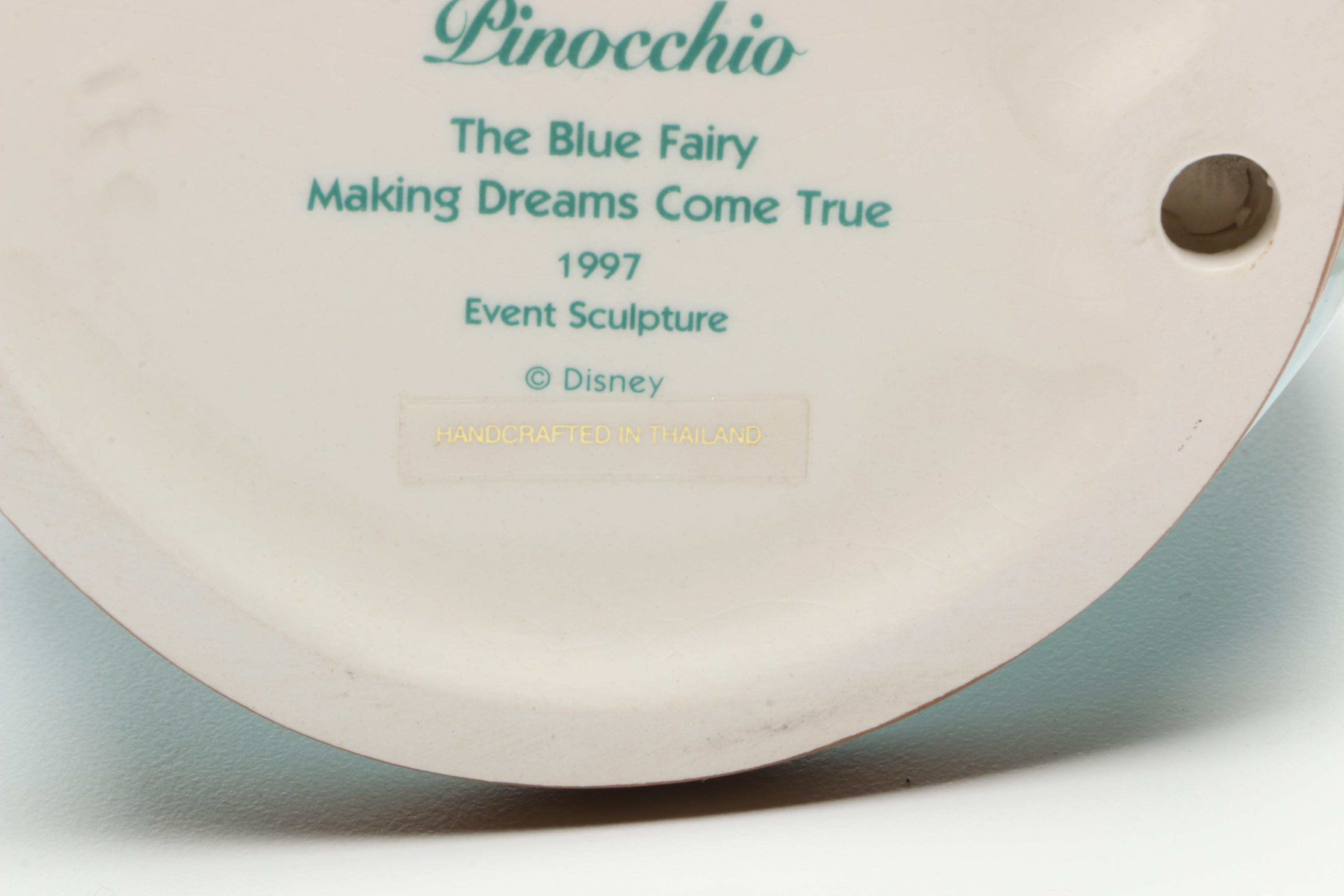 Classic Disney Figurines Including "The Fairy Godmother" from Cinderella