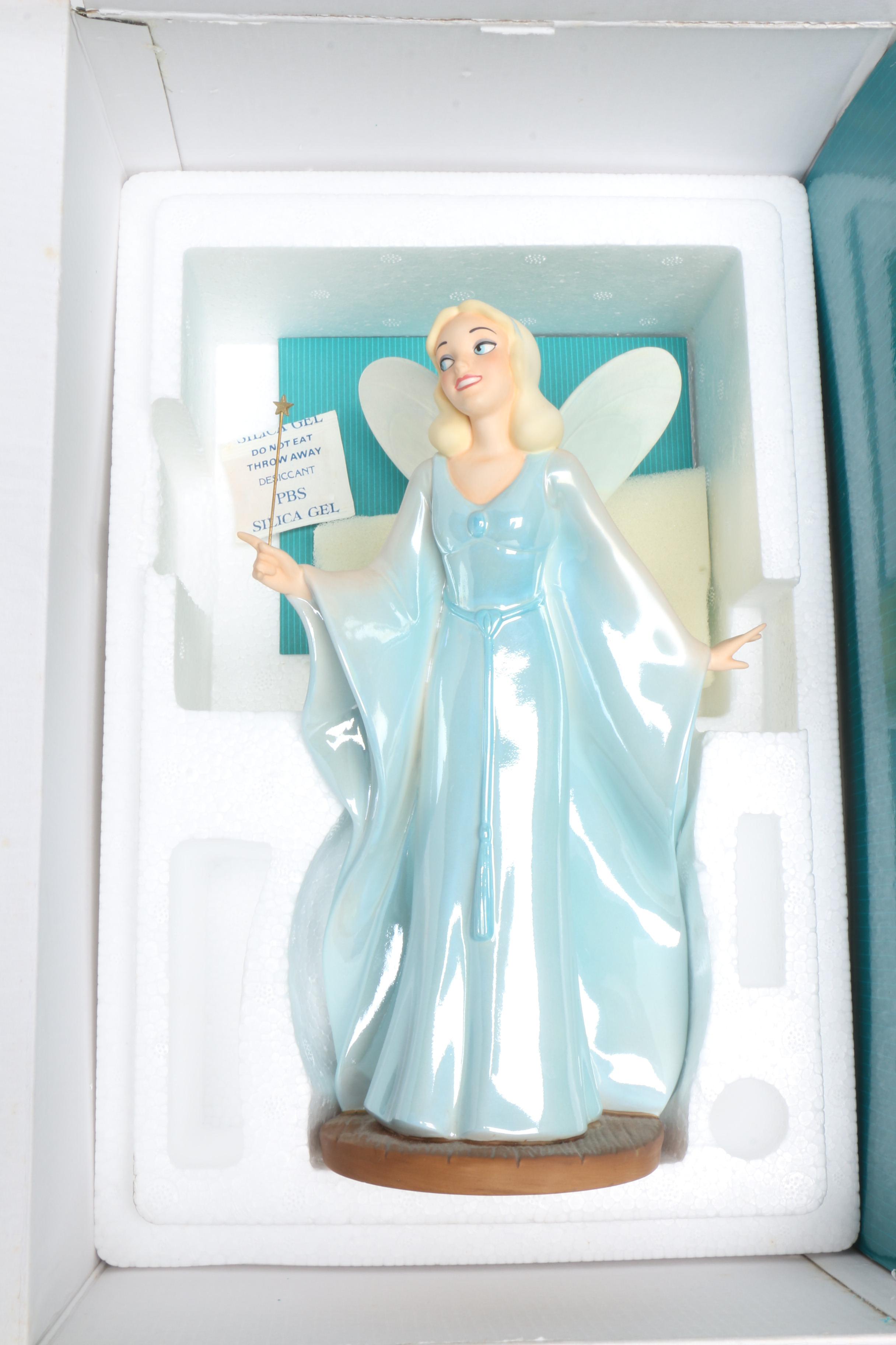 Classic Disney Figurines Including "The Fairy Godmother" from Cinderella