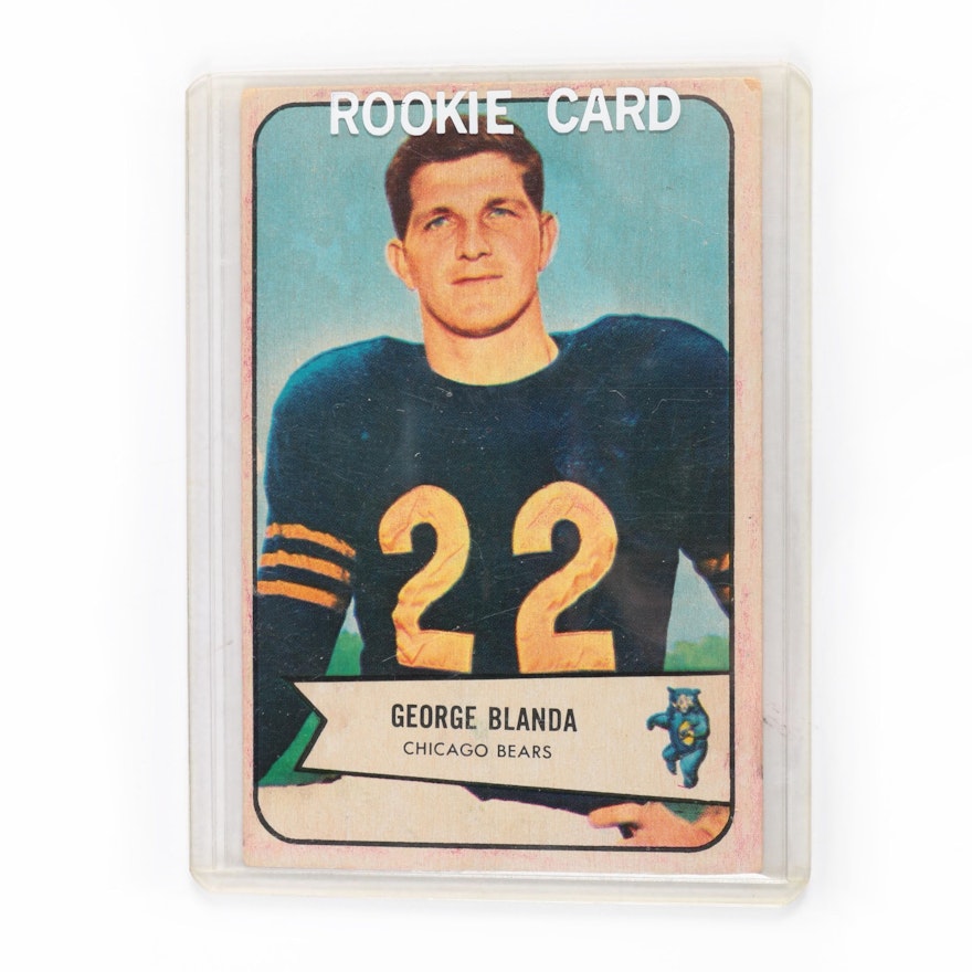 1954 Bowman George Blanda Rookie Football Card