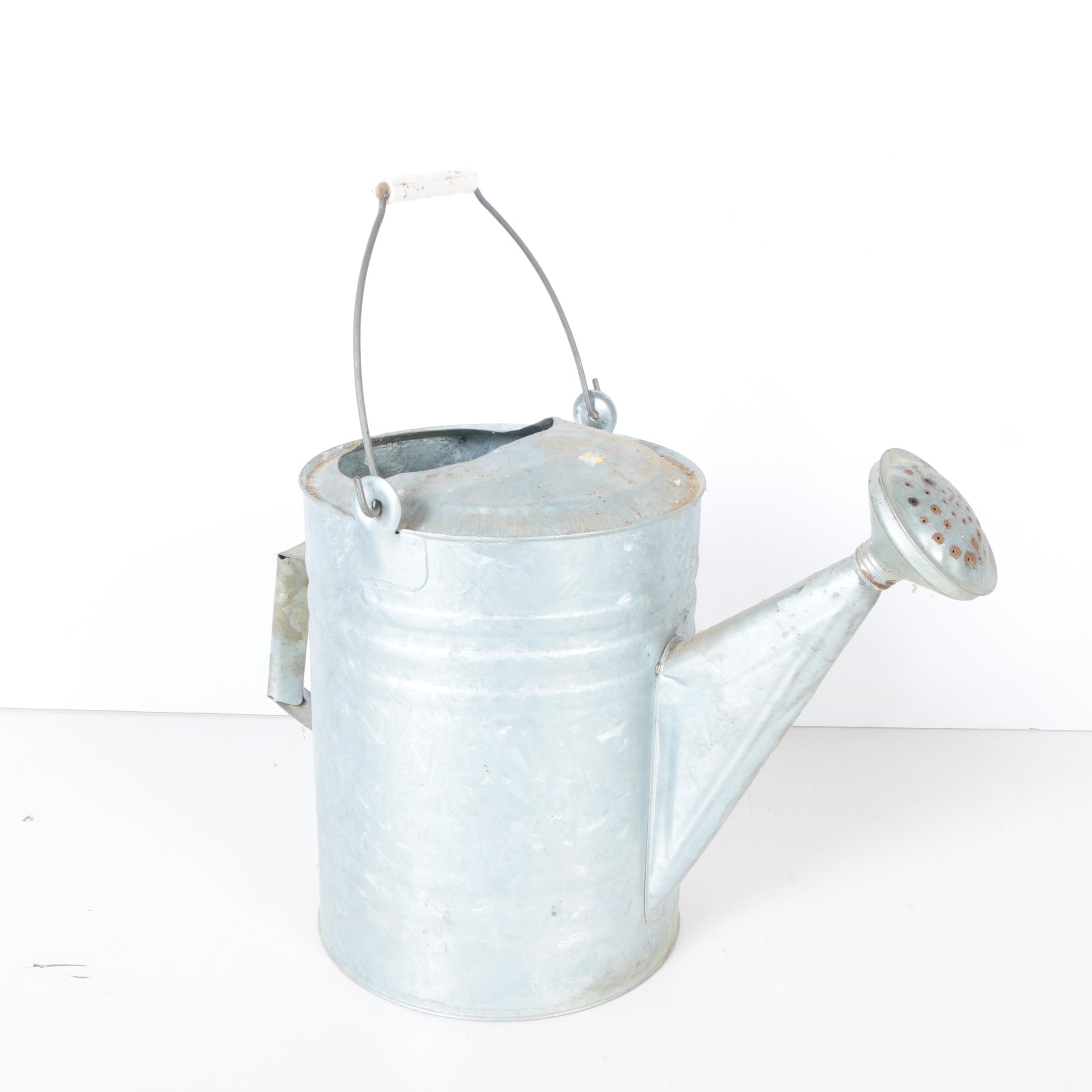 Metal Watering Can, Pail, and Tub