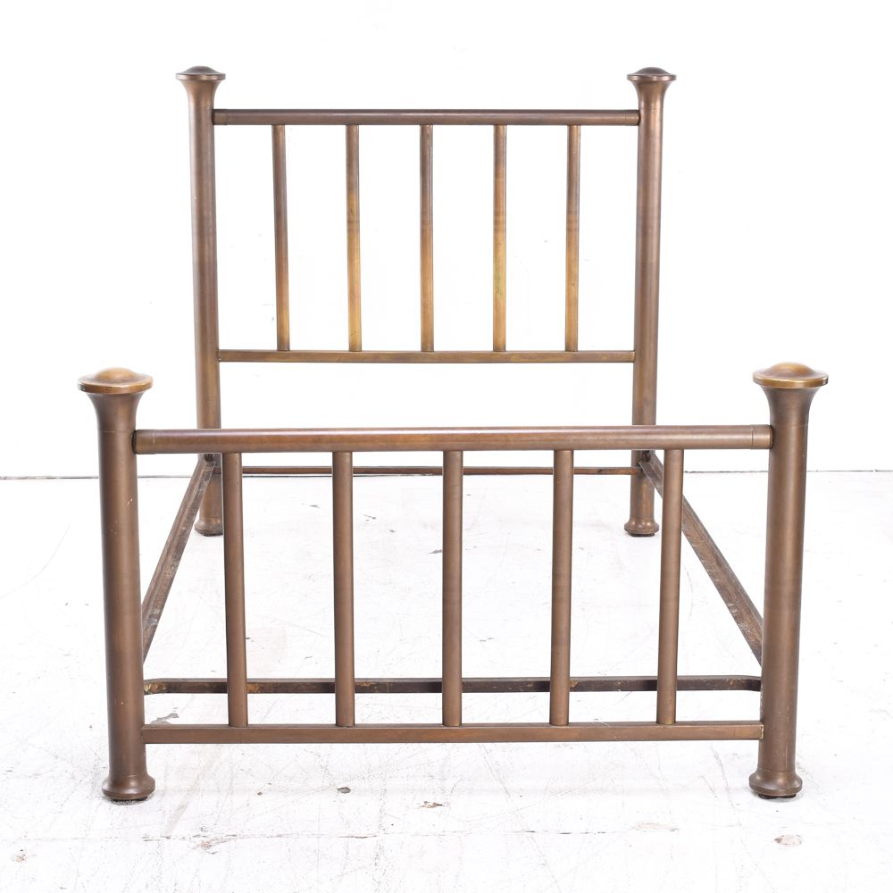 Antique Full-Size Mission Brass Bed