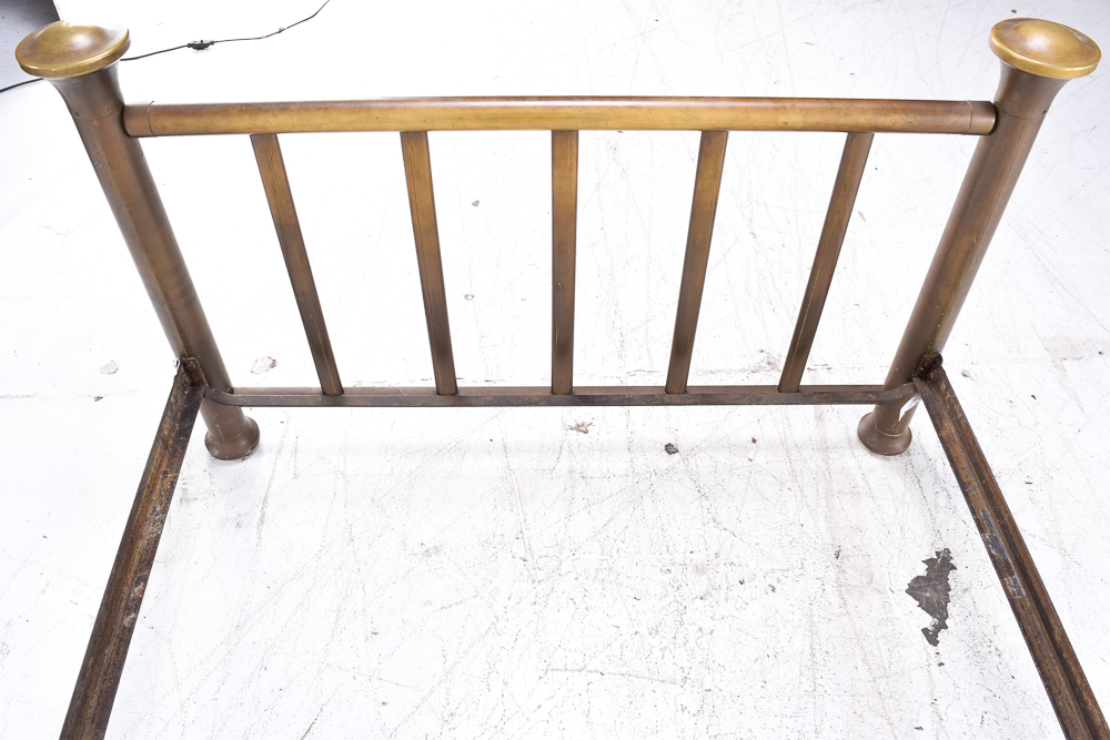 Antique Full-Size Mission Brass Bed