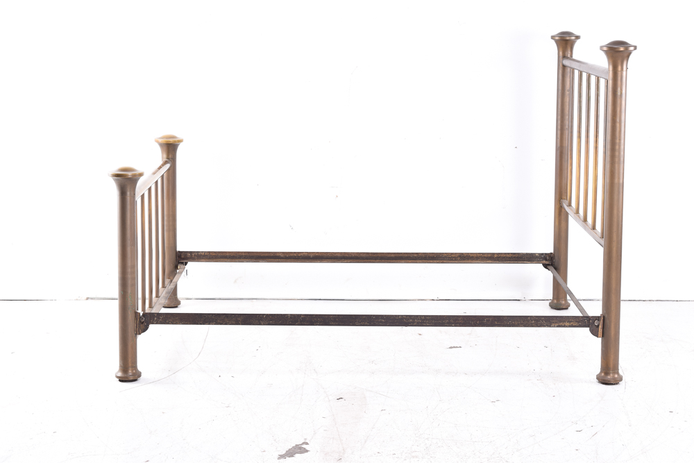 Antique Full-Size Mission Brass Bed