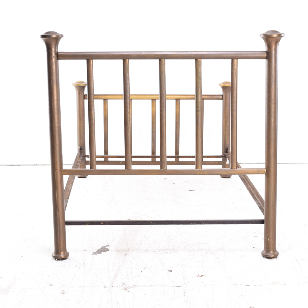 Antique Full-Size Mission Brass Bed