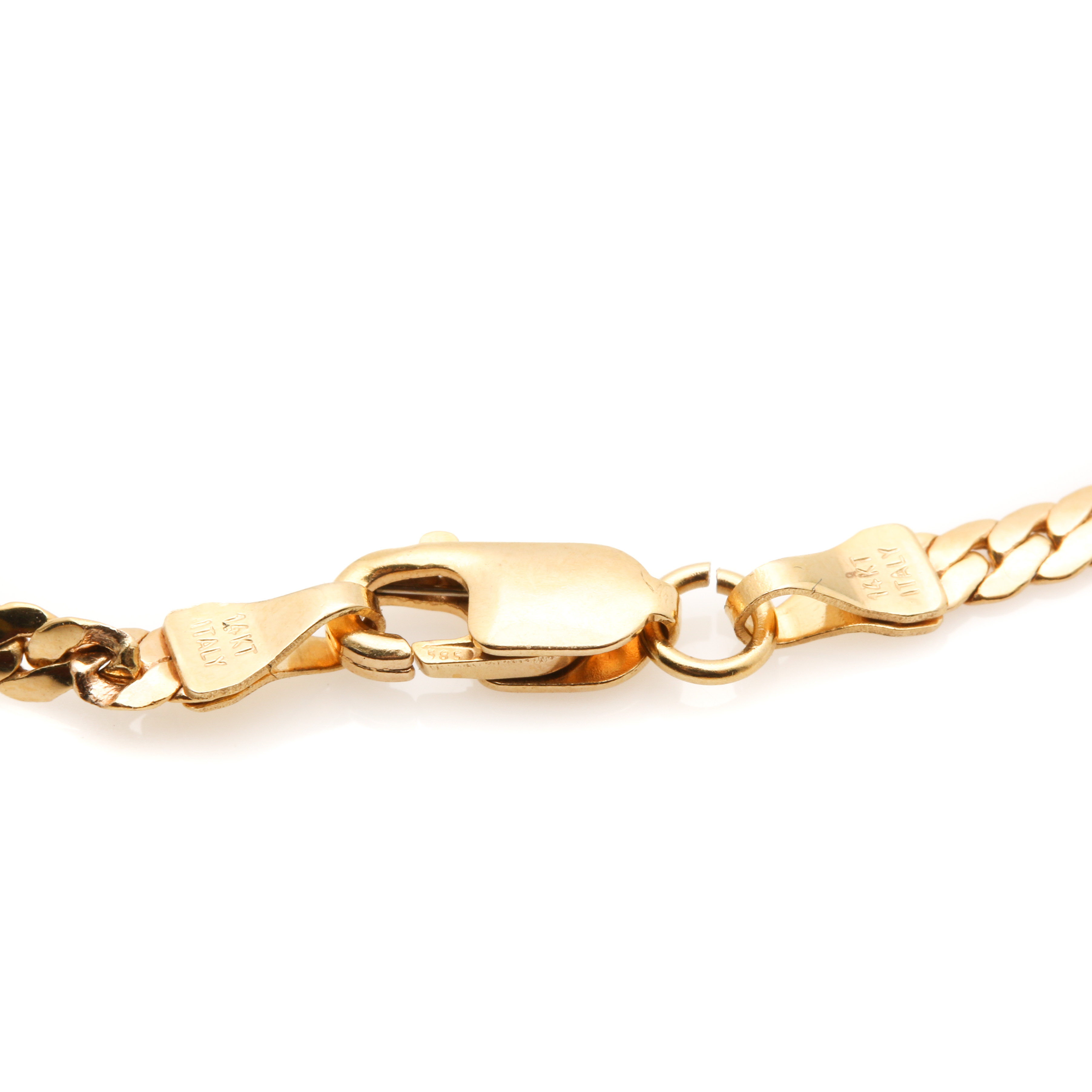 14K Yellow Gold 1.06 CT Emerald and Diamond Necklace