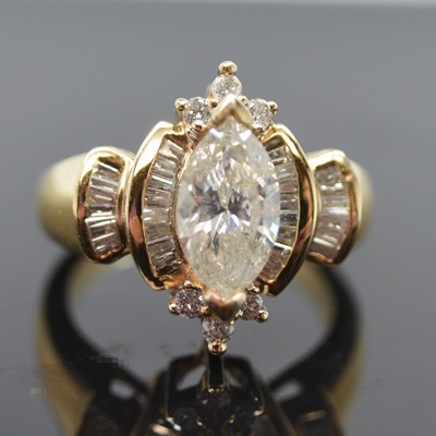 14K Yellow Gold 2.04 CTW Diamond Ring