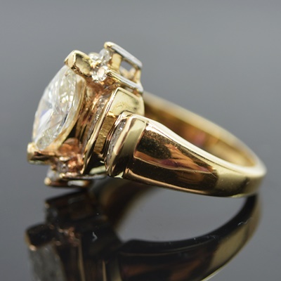 14K Yellow Gold 2.04 CTW Diamond Ring