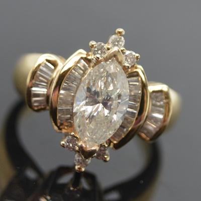 14K Yellow Gold 2.04 CTW Diamond Ring