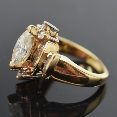 14K Yellow Gold 2.04 CTW Diamond Ring