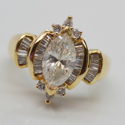 14K Yellow Gold 2.04 CTW Diamond Ring