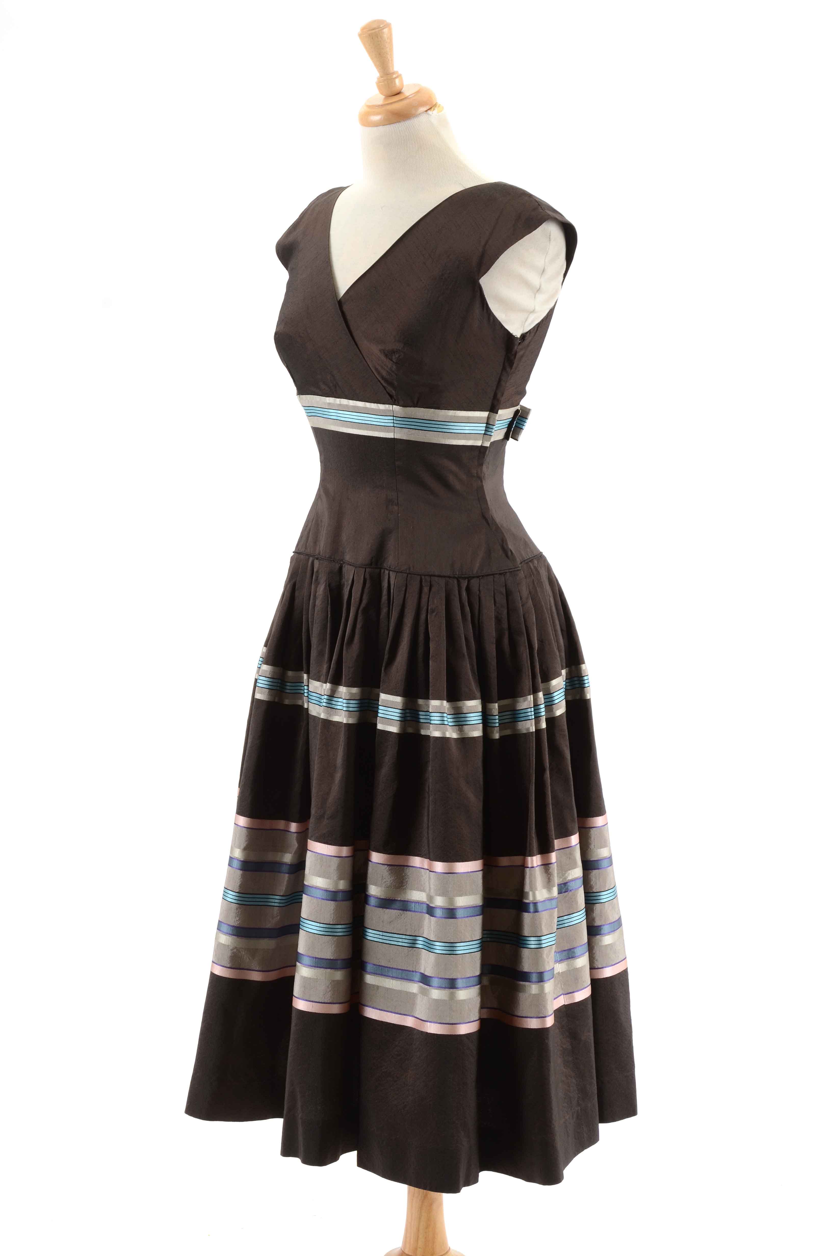 Vintage 1950s Detrano Original Dress with Petticoat