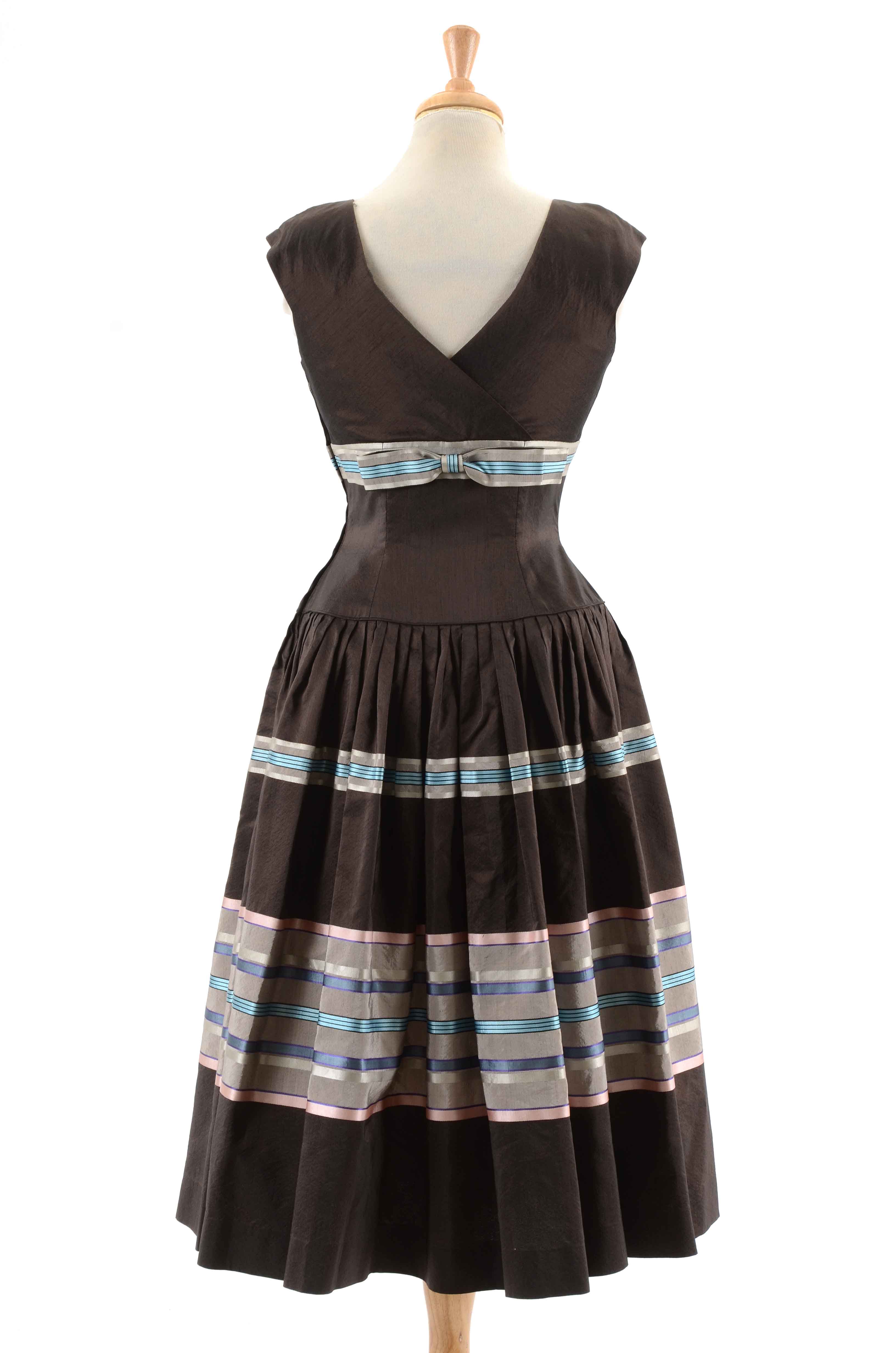 Vintage 1950s Detrano Original Dress with Petticoat