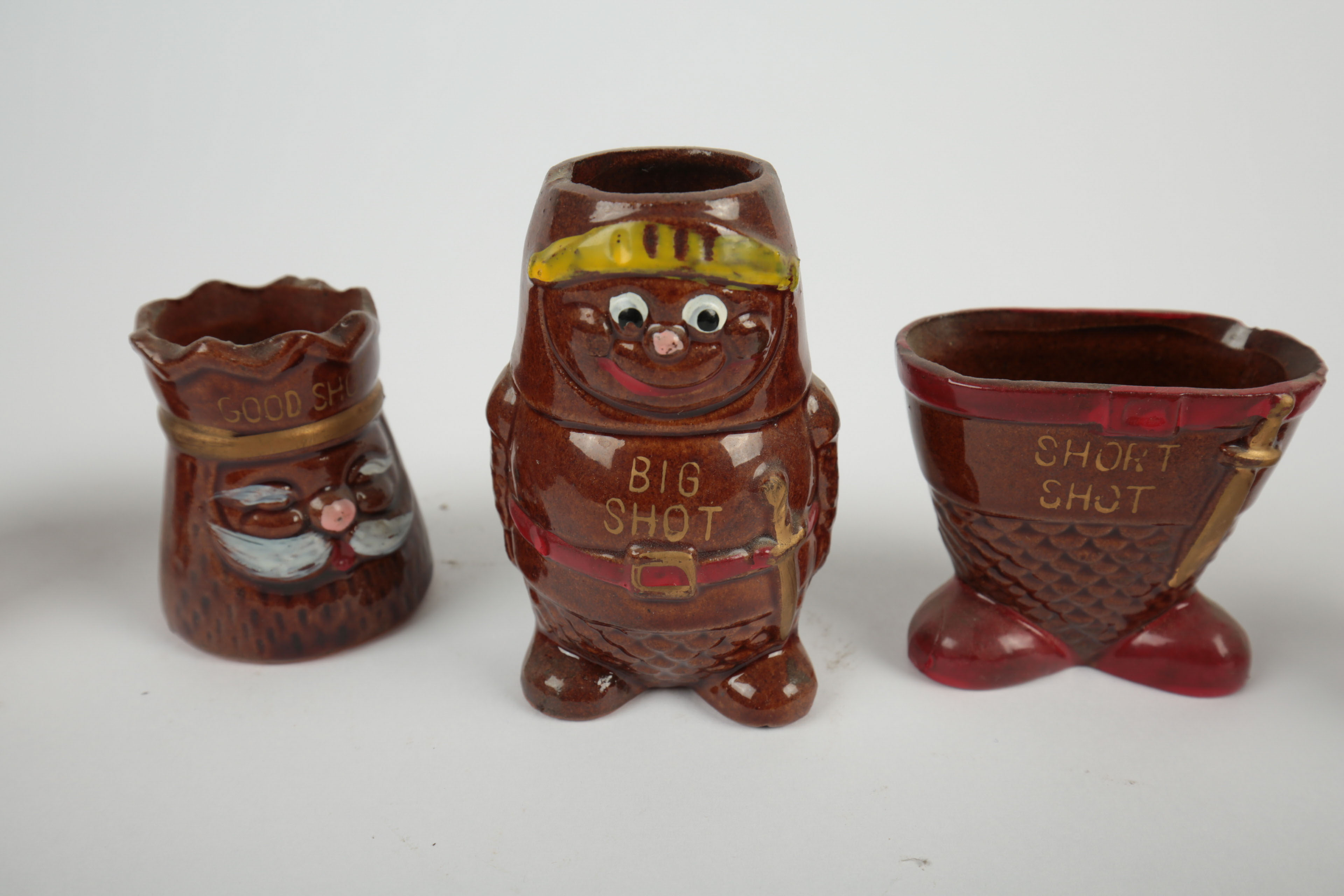 Vintage Japanese Novelty Shot Glasses