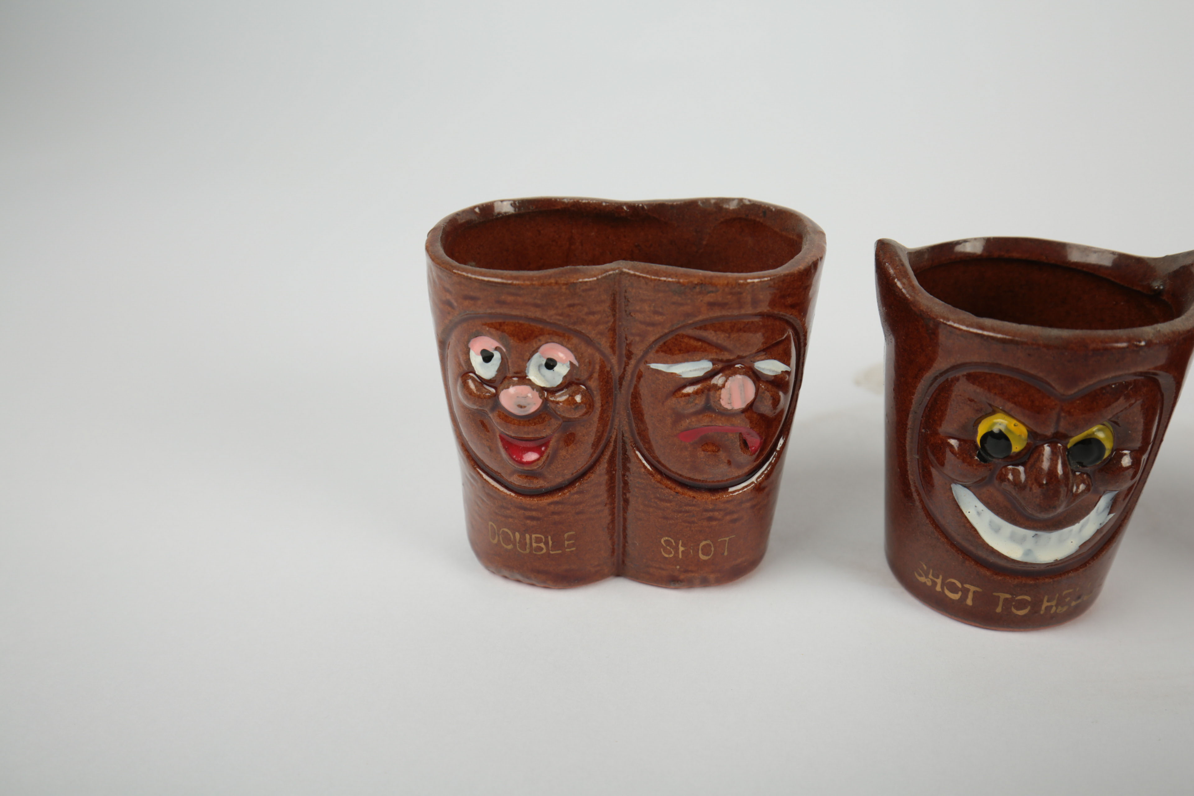 Vintage Japanese Novelty Shot Glasses