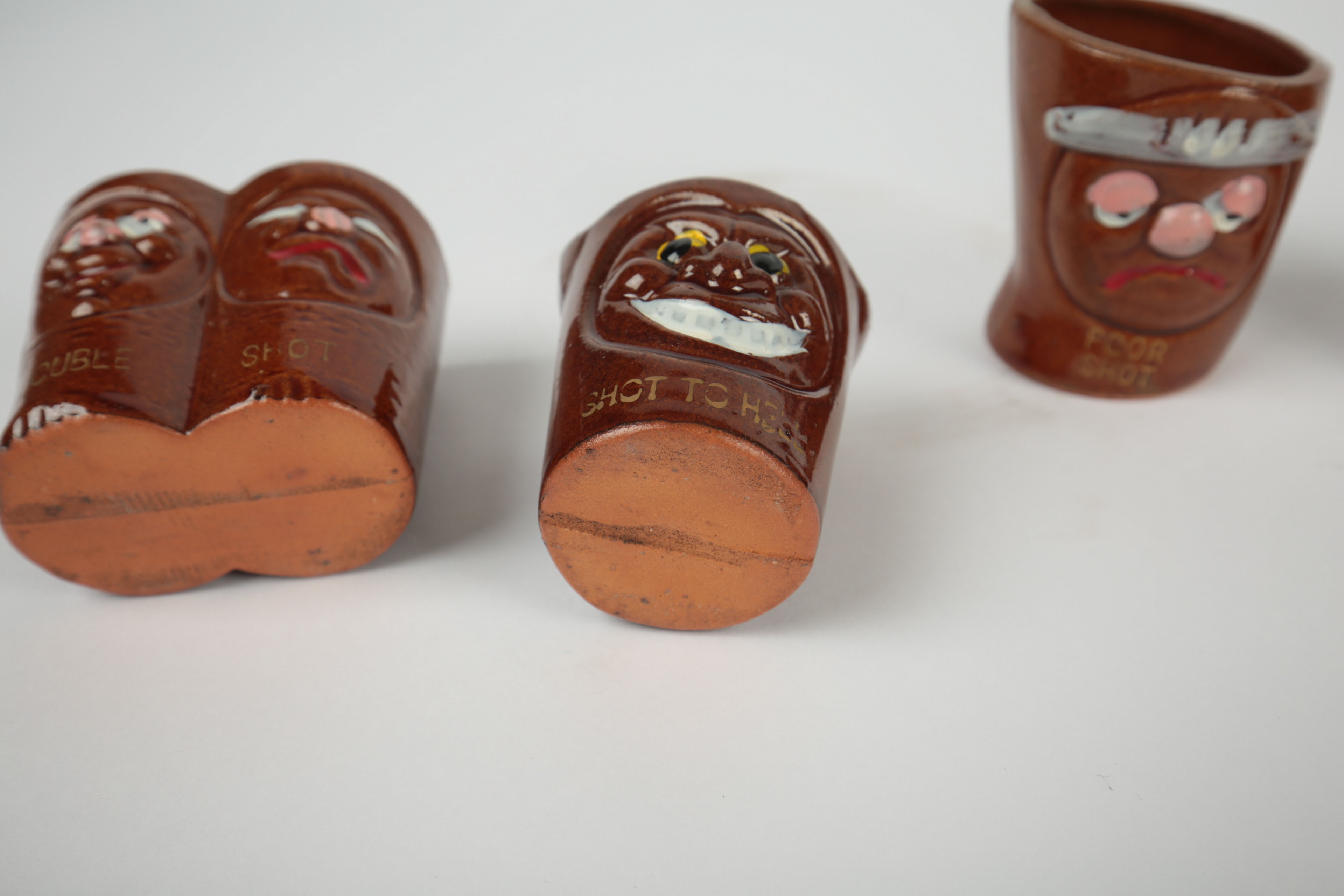 Vintage Japanese Novelty Shot Glasses