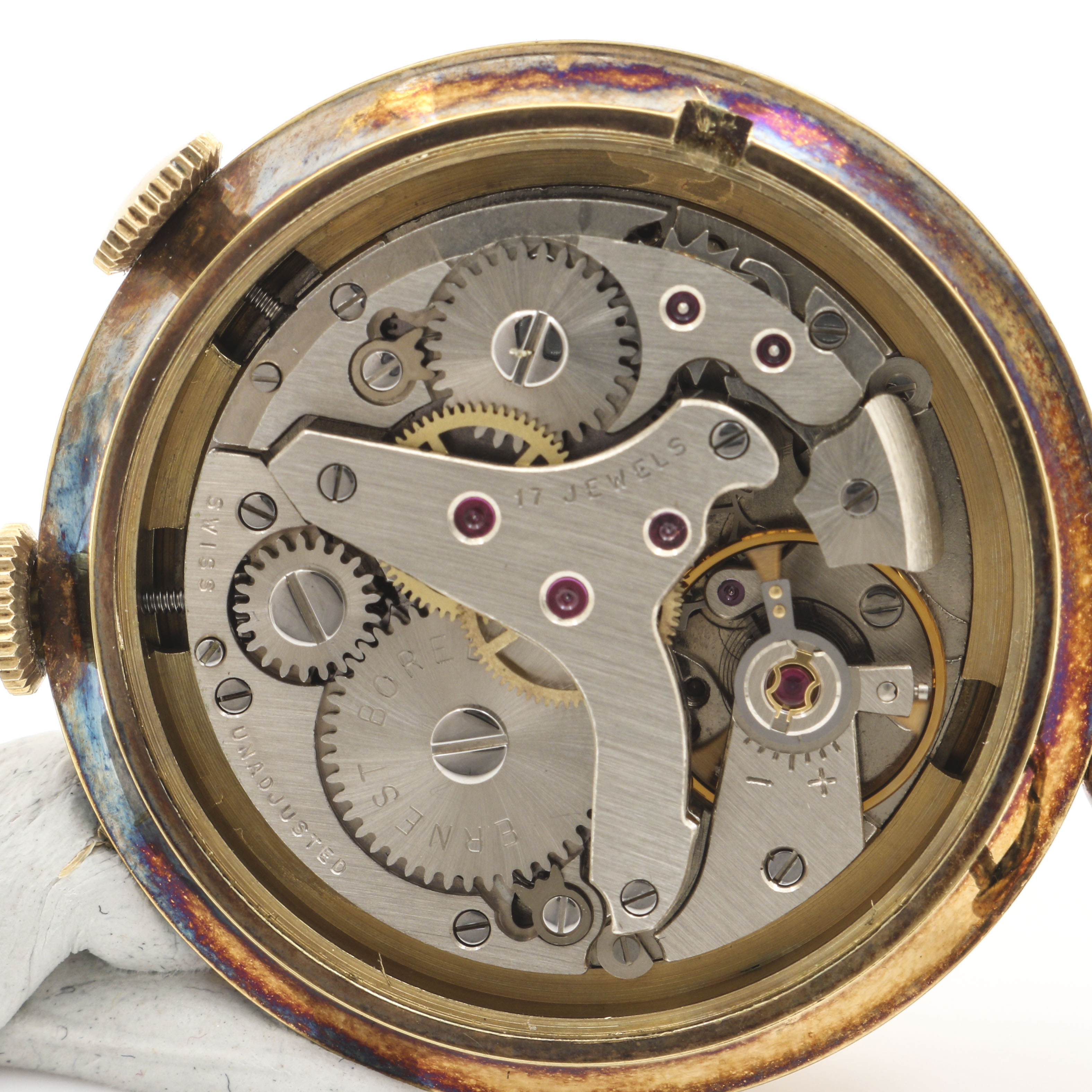 Ernest Borel Alarm Open Face Pocket Watch