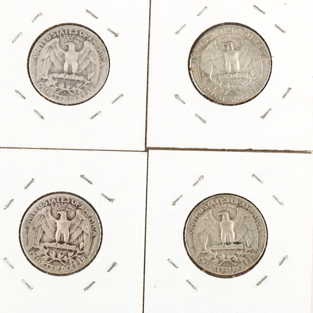 1940 to 1945 Silver Quarter and Dime Collection