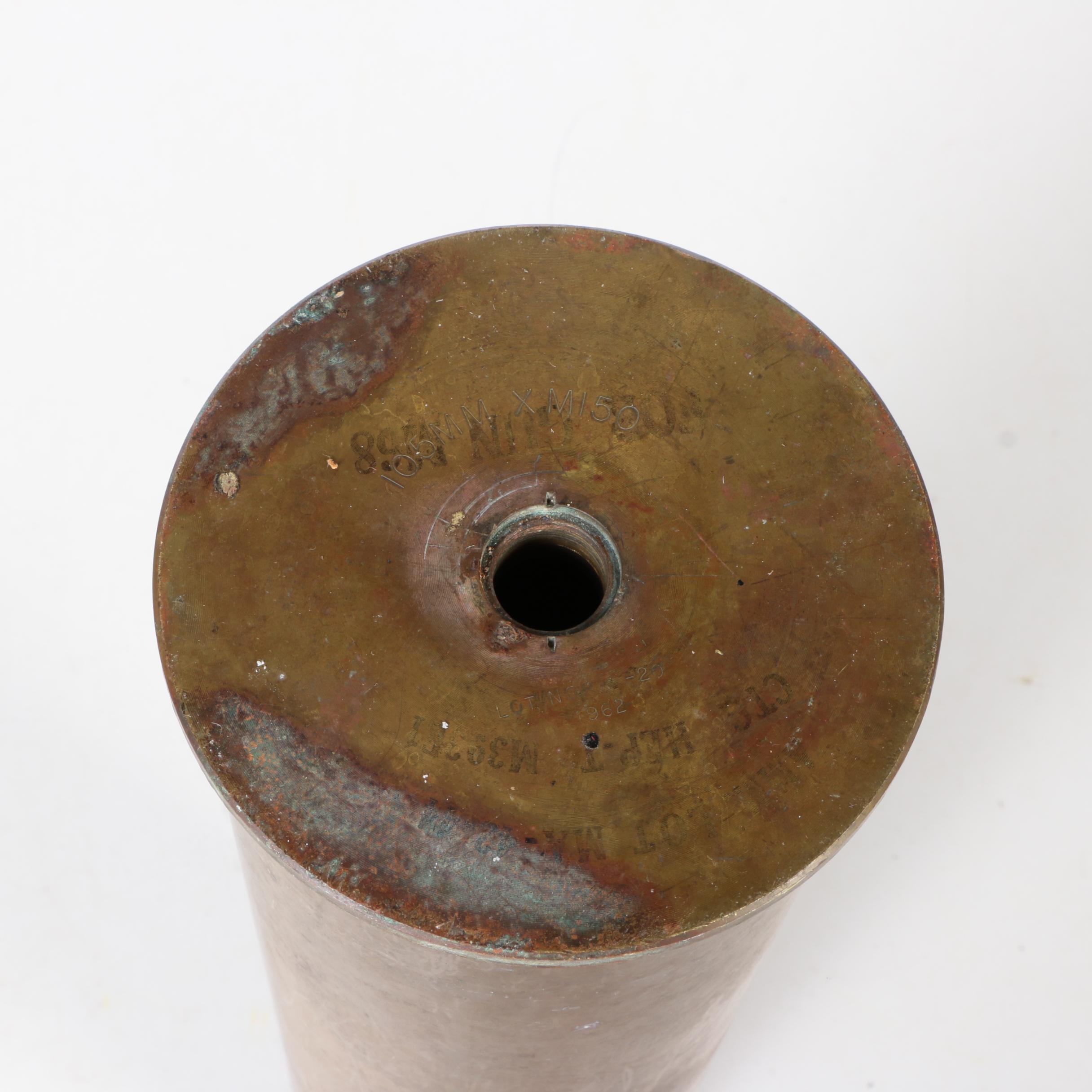 Repurposed 105mm Tank Shell Umbrella Stand