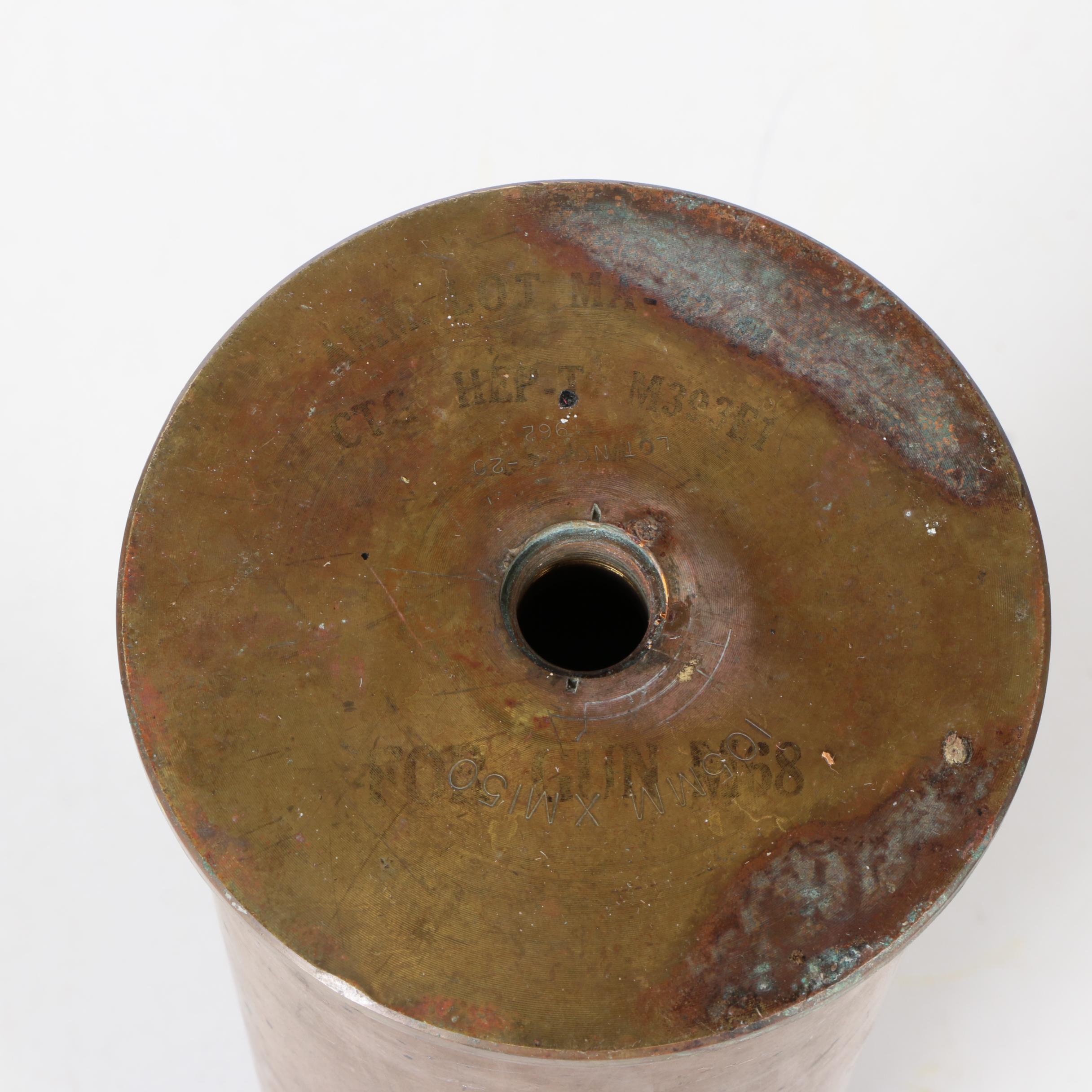 Repurposed 105mm Tank Shell Umbrella Stand