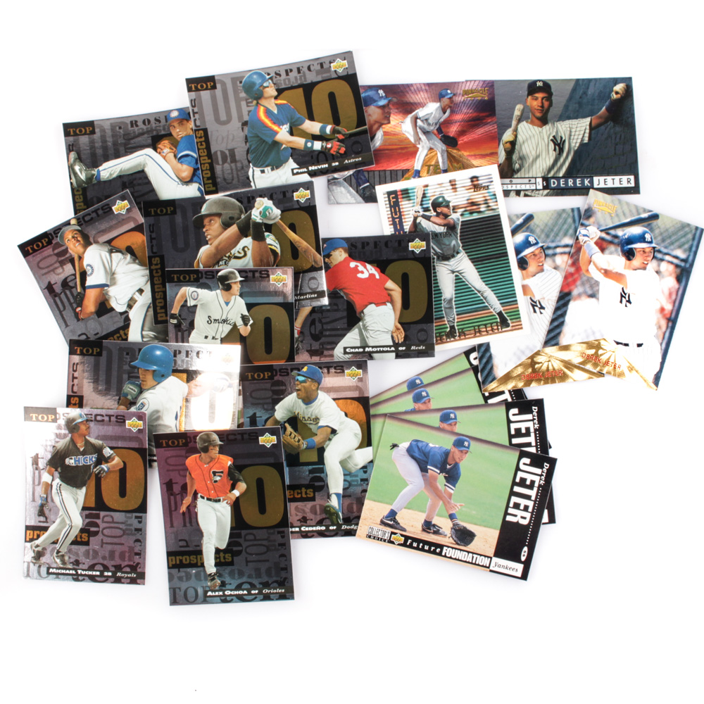 1990s Baseball Cards Featuring Derek Jeter