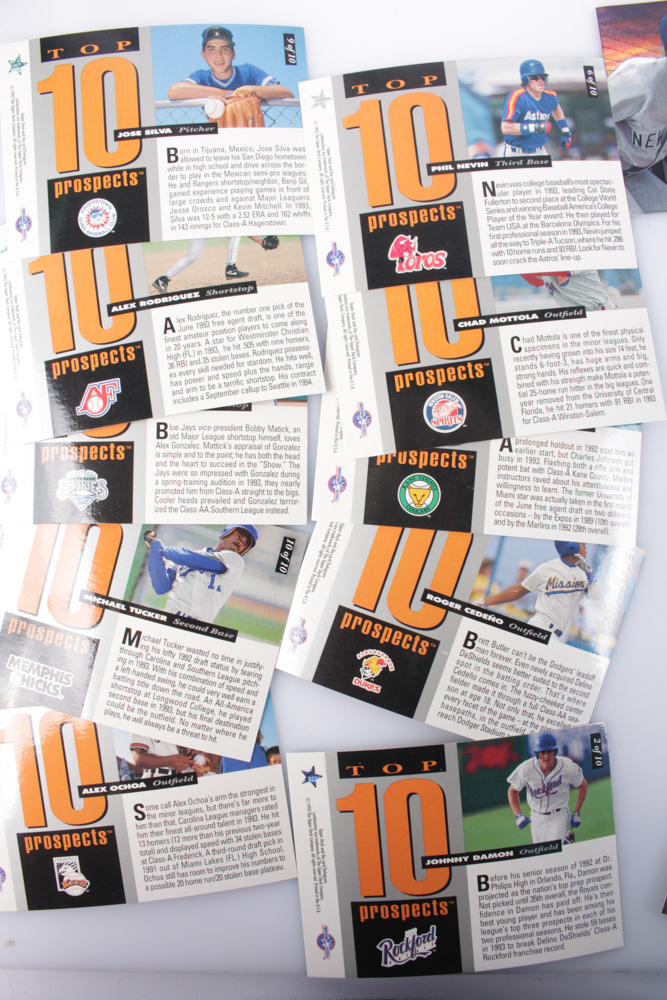 1990s Baseball Cards Featuring Derek Jeter