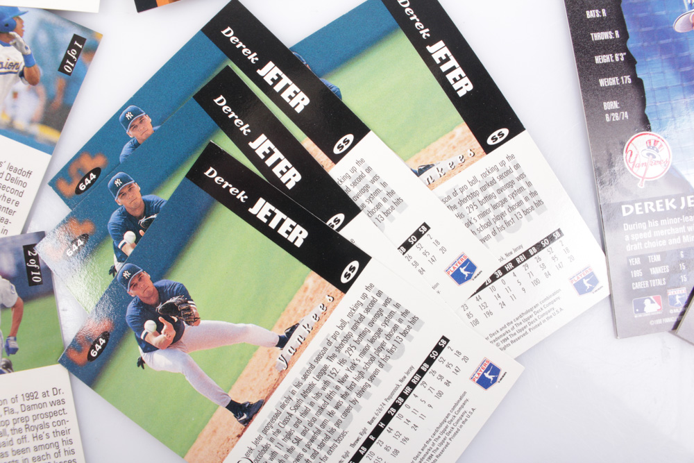 1990s Baseball Cards Featuring Derek Jeter