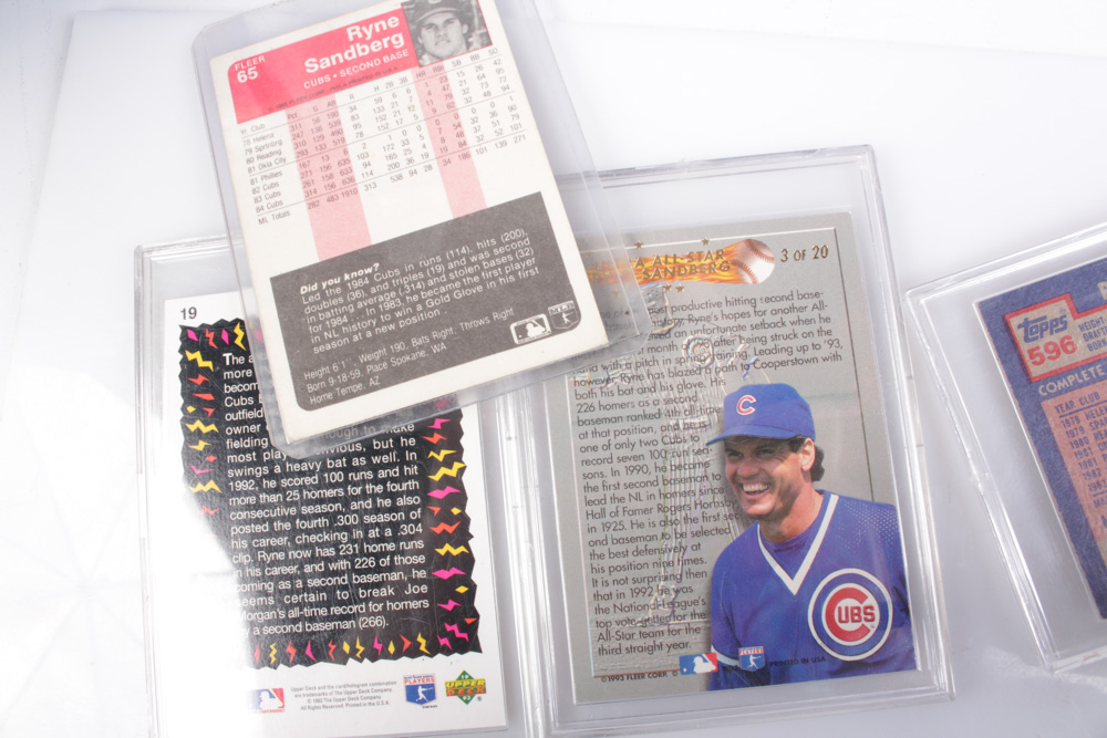 1980s and 1990s Baseball Cards Featuring Barry Bonds