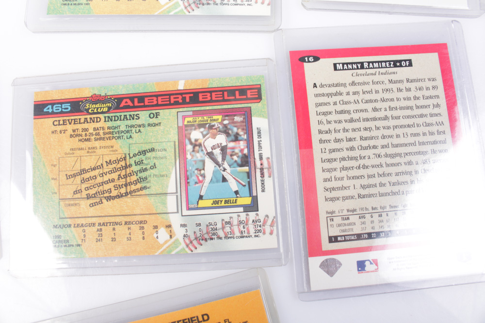 1980s and 1990s Baseball Cards Featuring Barry Bonds