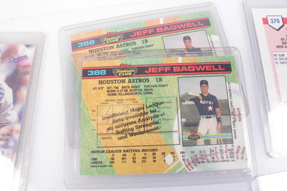 1980s and 1990s Baseball Cards Featuring Barry Bonds