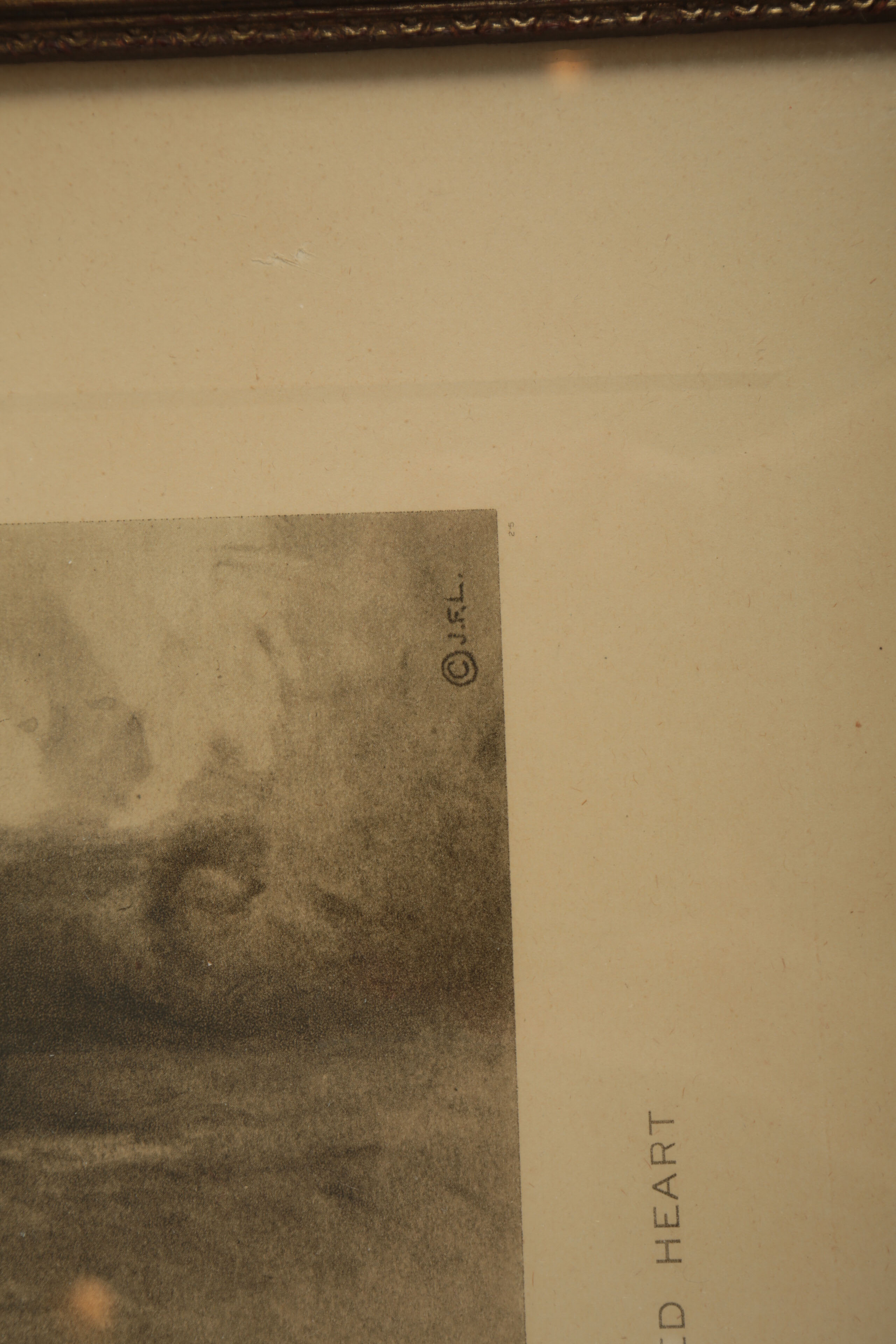 Photogravure Reproduction after Charles Bosseron Chambers "The Sacred Heart"