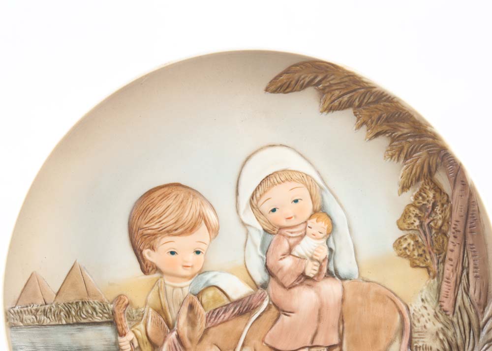 Enesco "Little Bible Friends" Figurines and Plates