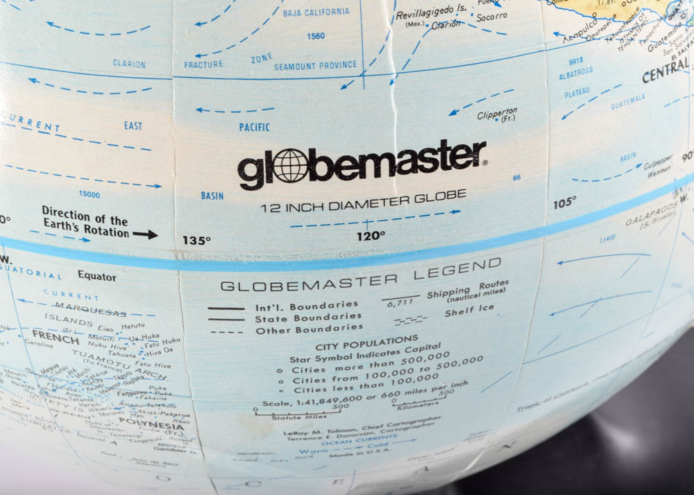 Vintage Globemaster Globe