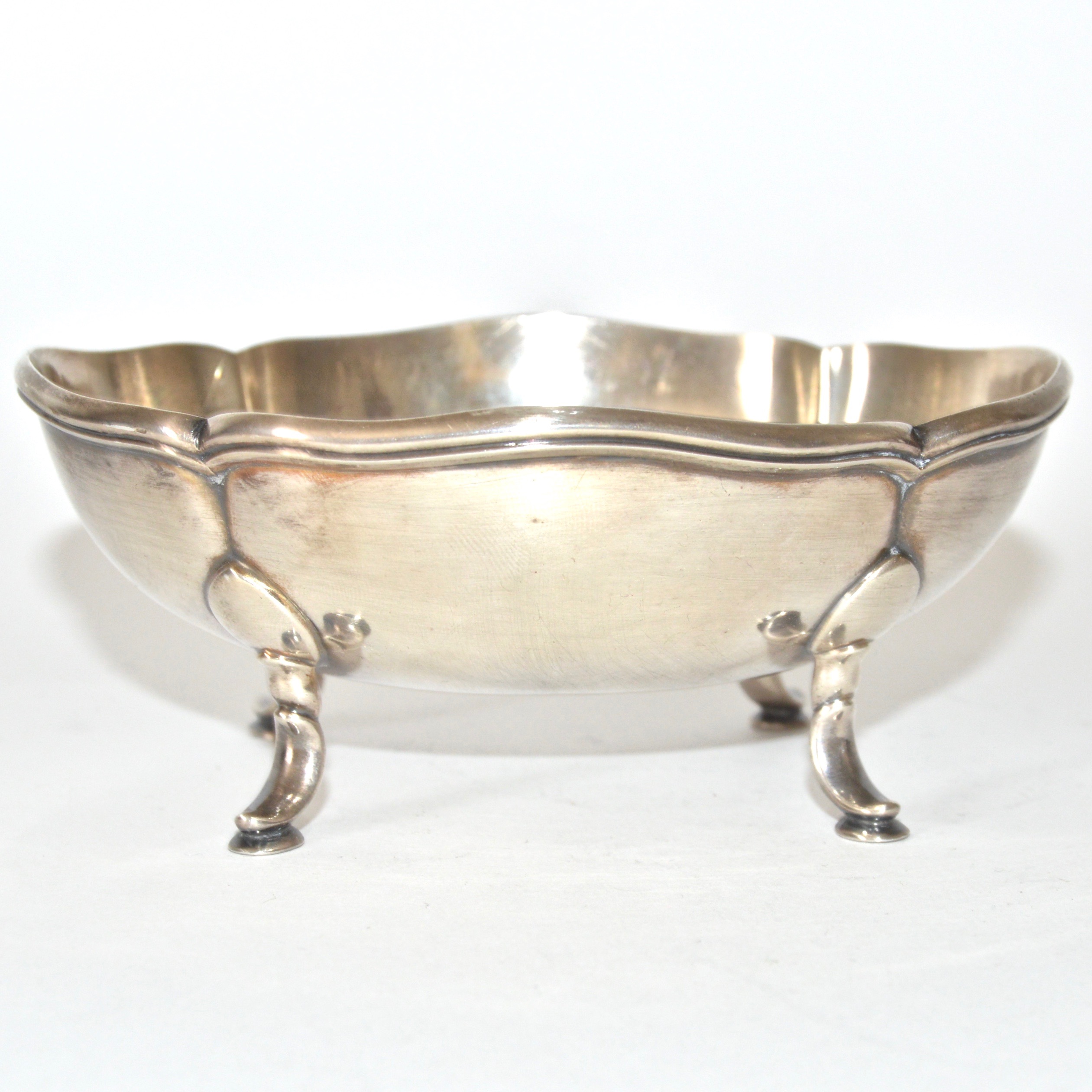 German Sterling Silver Scalloped Dish