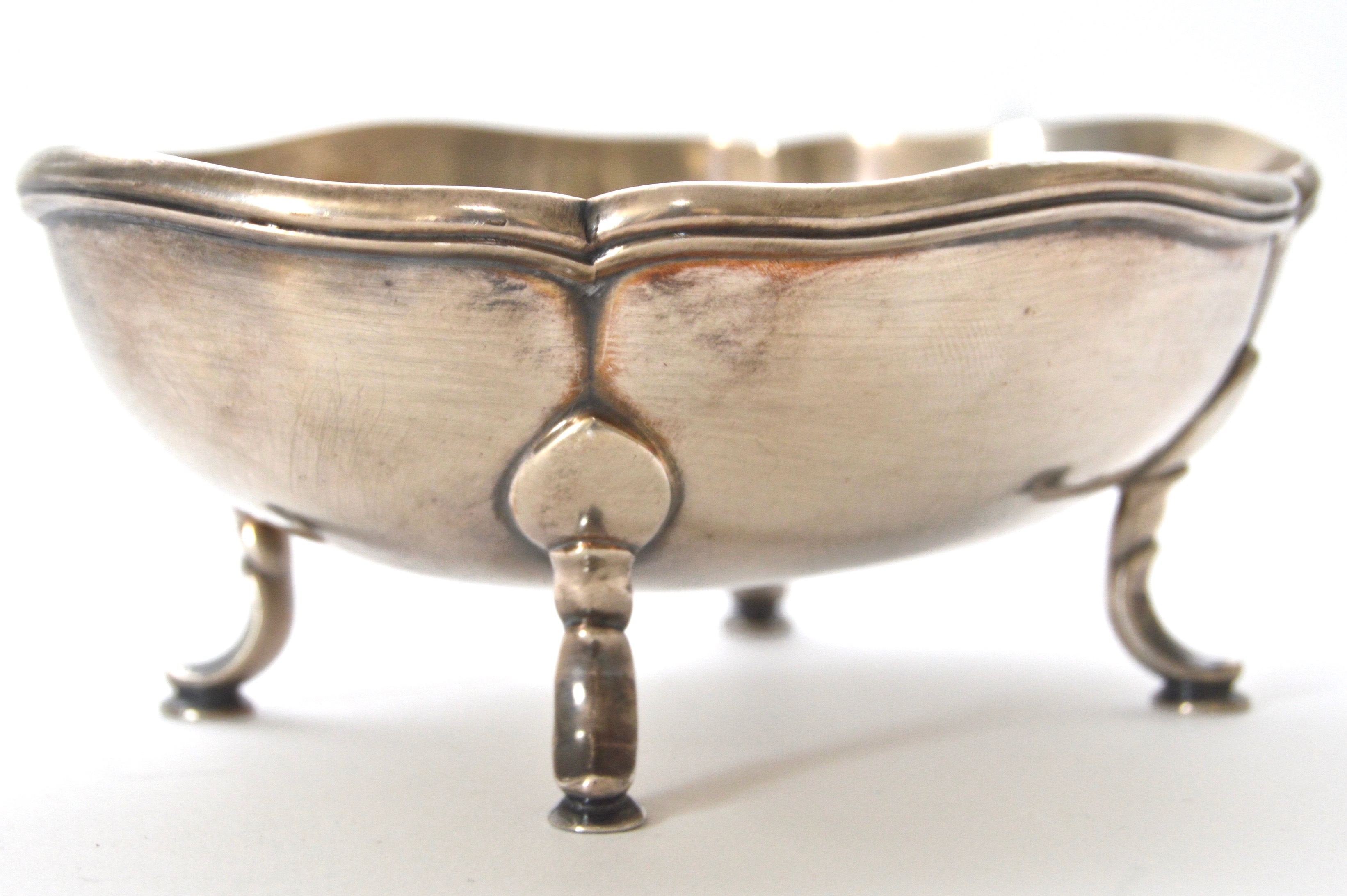 German Sterling Silver Scalloped Dish