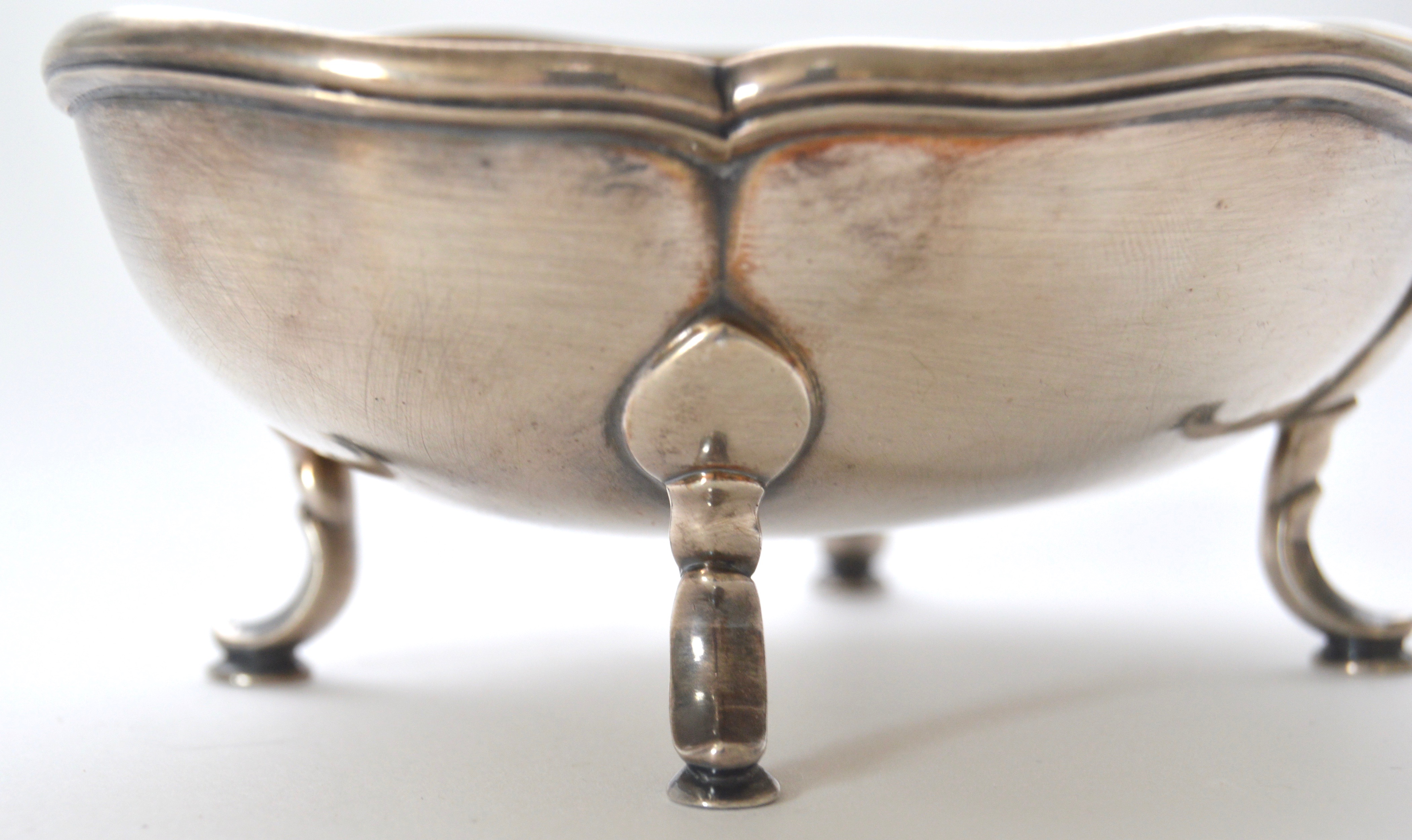 German Sterling Silver Scalloped Dish