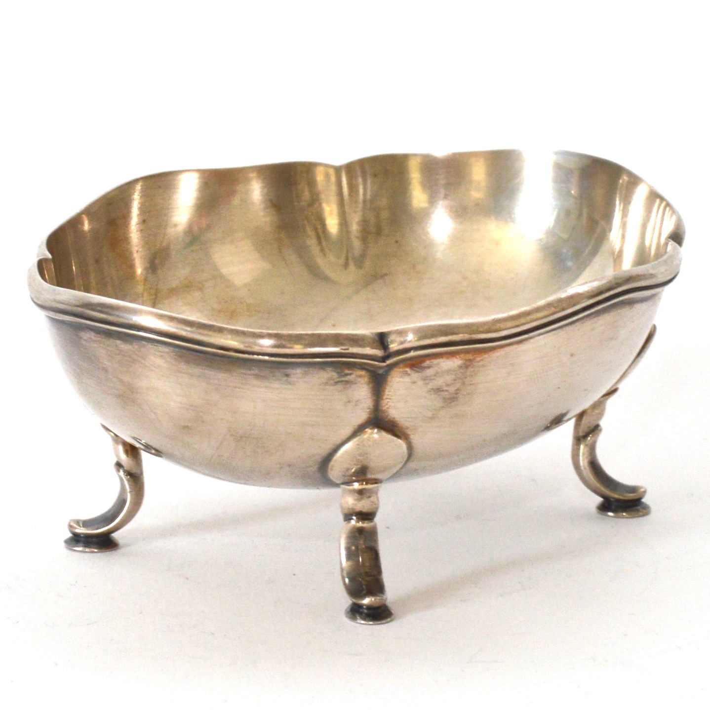 German Sterling Silver Scalloped Dish