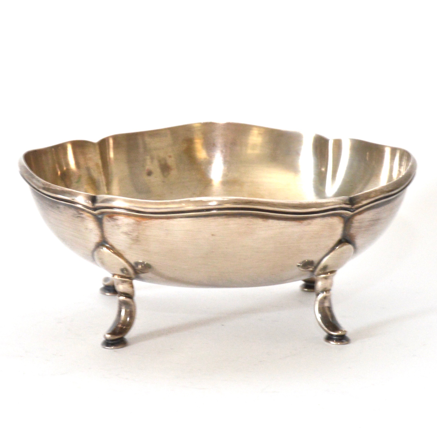German Sterling Silver Scalloped Dish