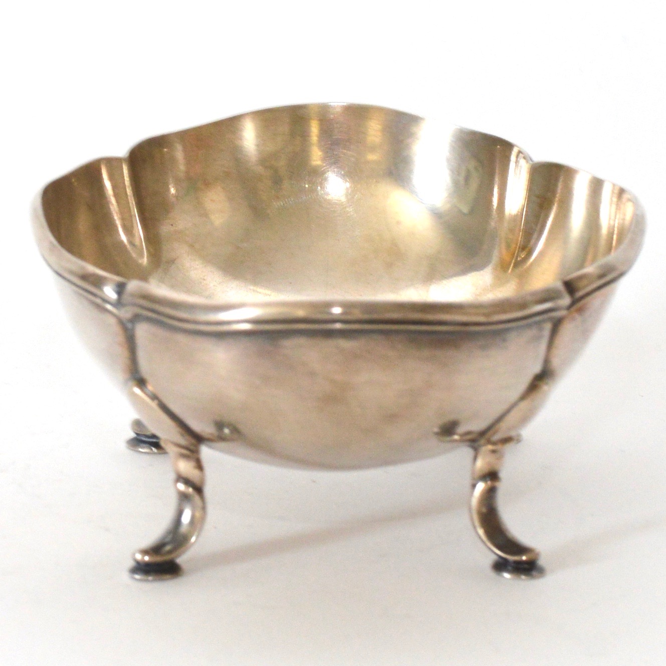 German Sterling Silver Scalloped Dish