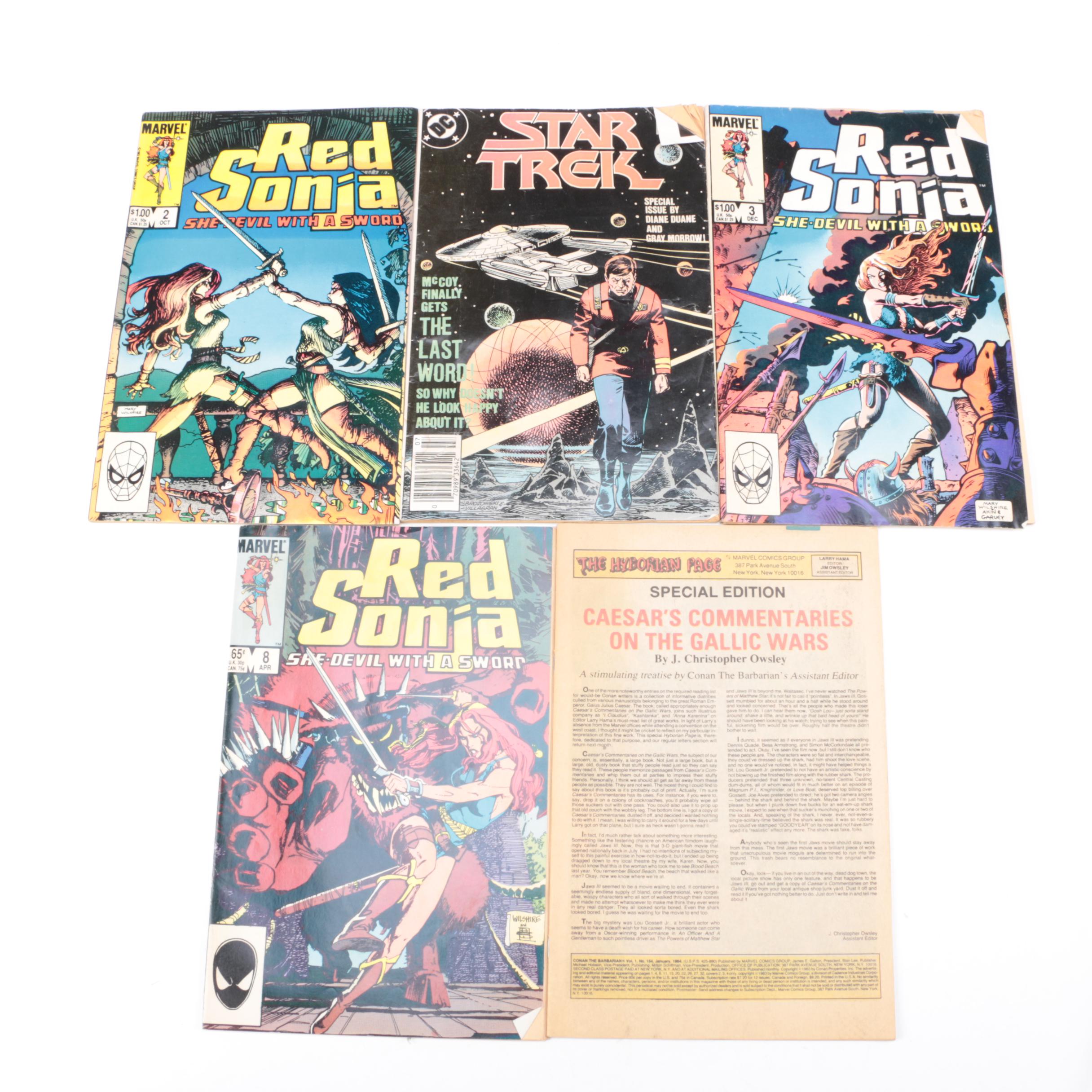 "Star Trek", "Conan the Barbarian" and "Red Sonja" Volume 3 Comic Books