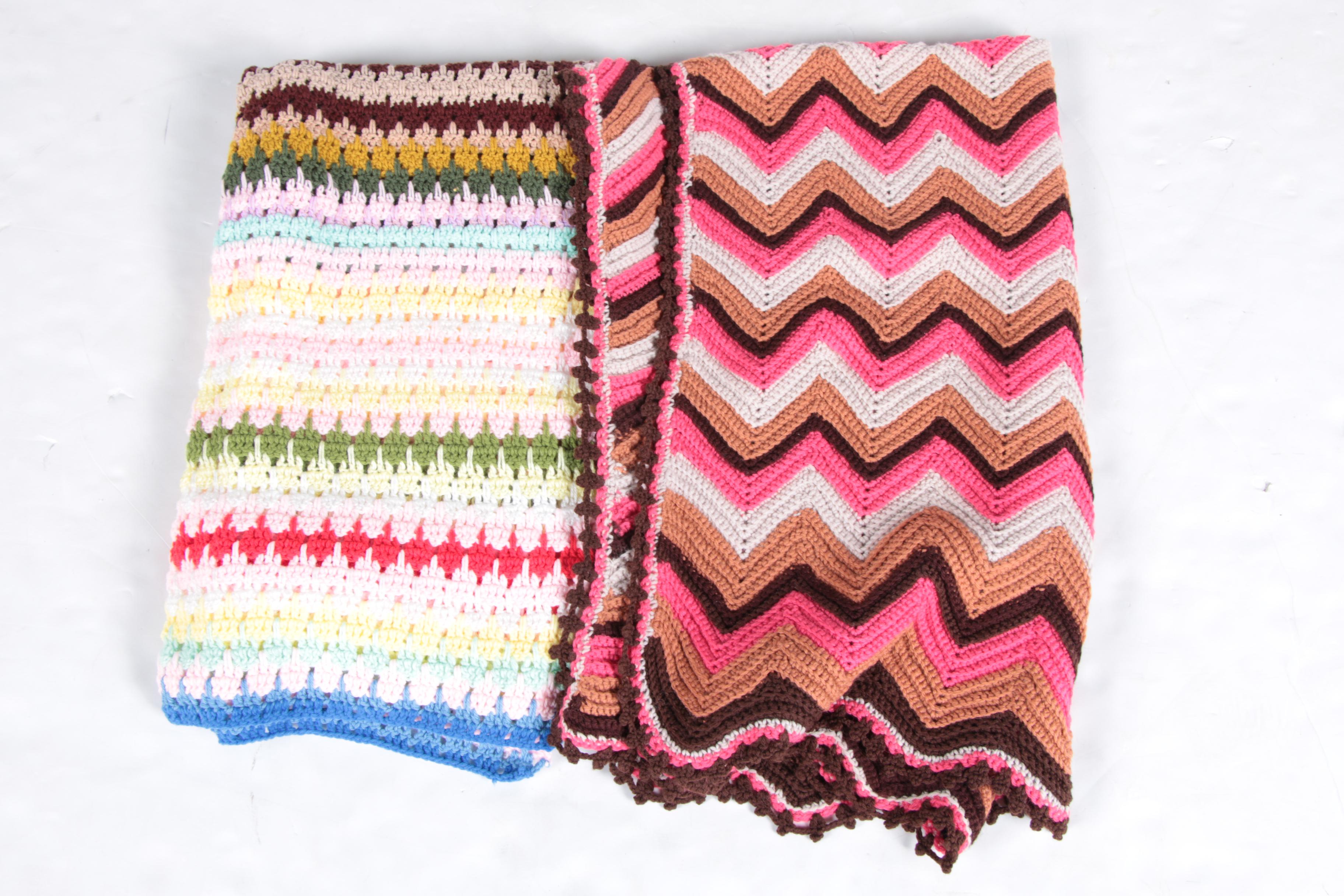 Assorted Hand Crocheted Blankets