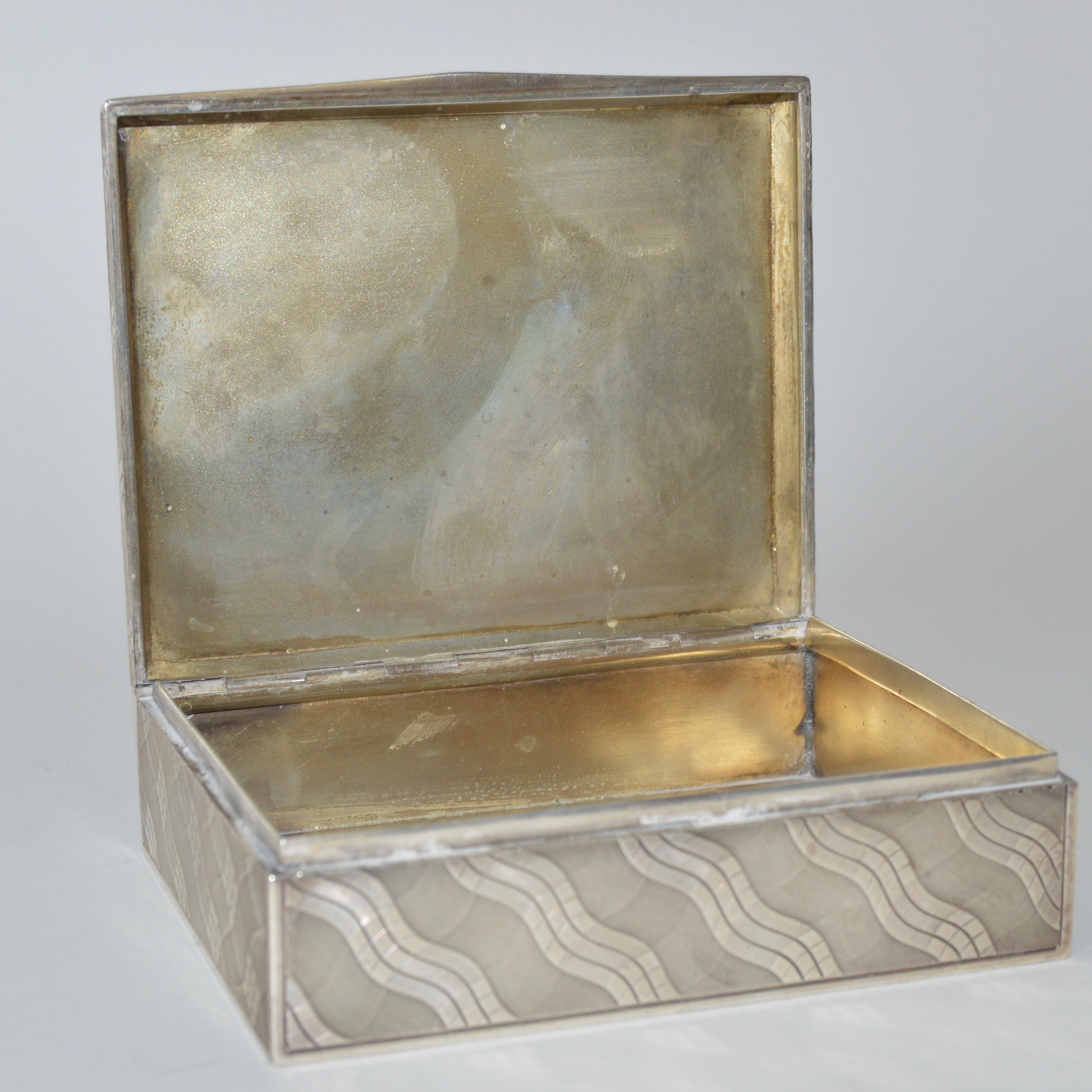 Sterling Silver Engraved Trinket Box