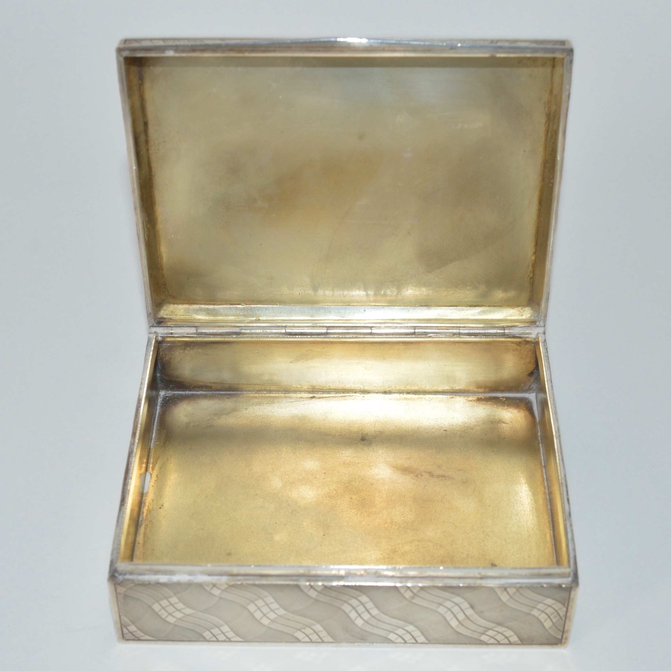 Sterling Silver Engraved Trinket Box