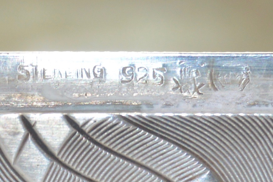 Sterling Silver Engraved Trinket Box