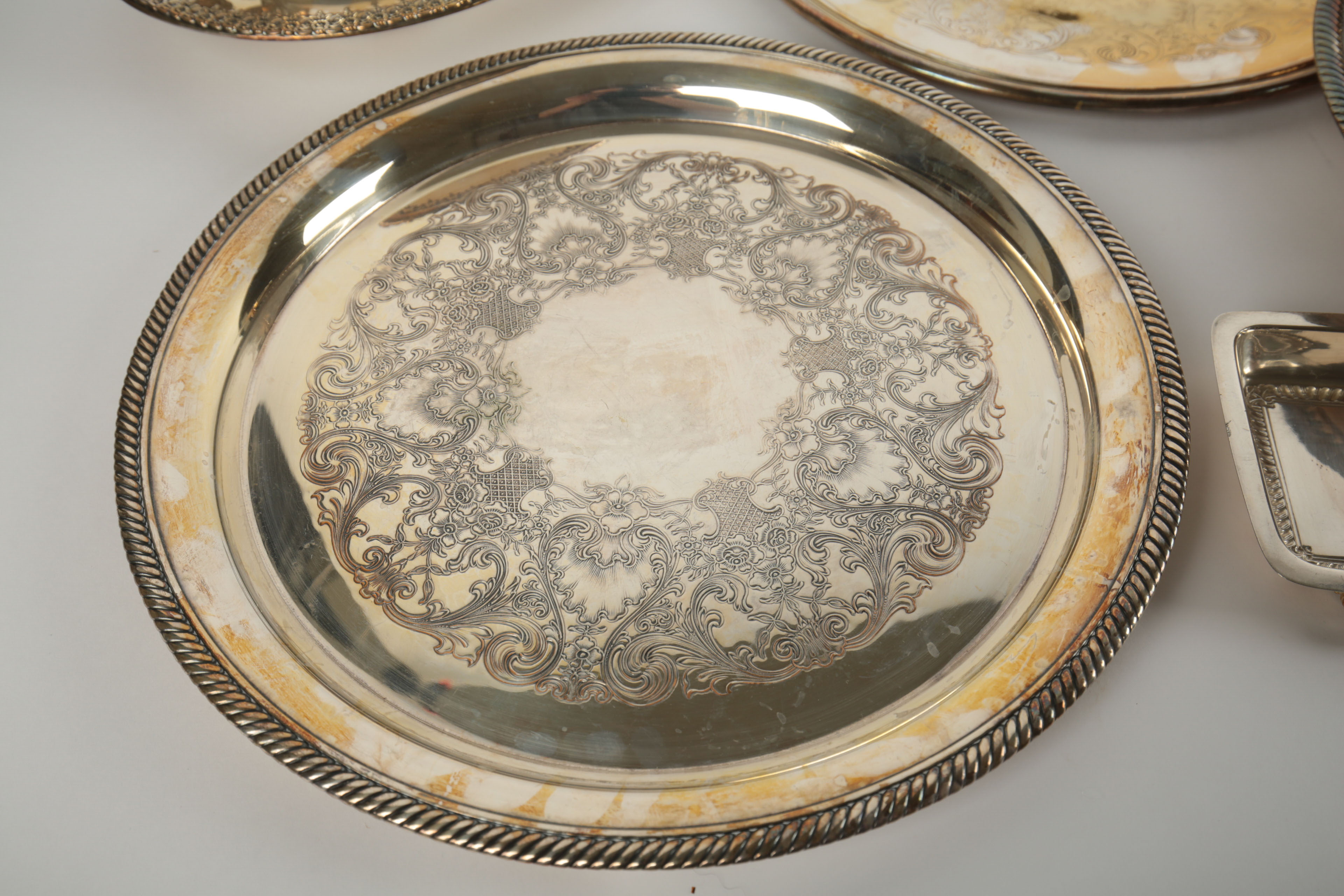 American Silver Plate Servingware Assortment Featuring Reed & Barton