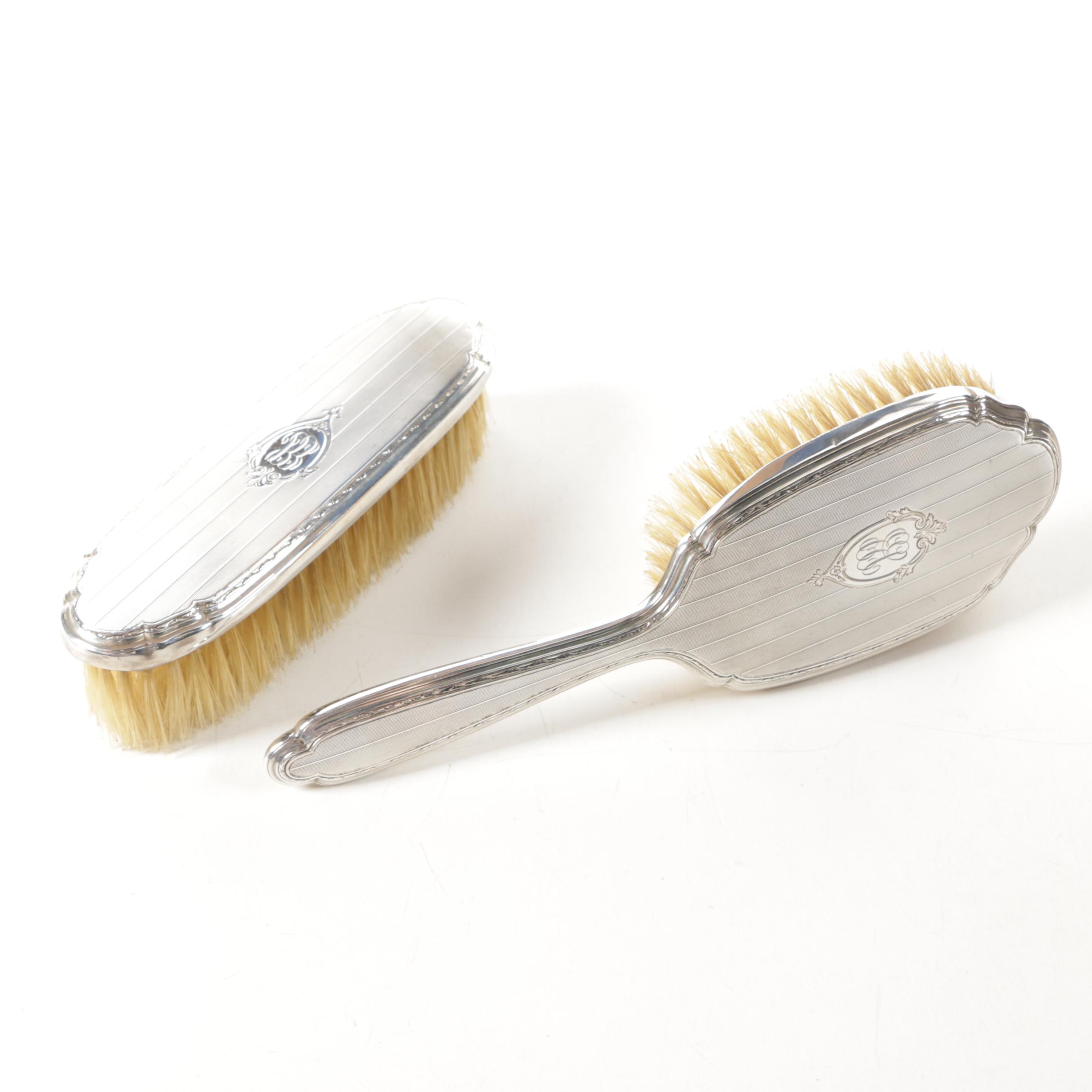 Pairing of Gorham Sterling Silver Brushes