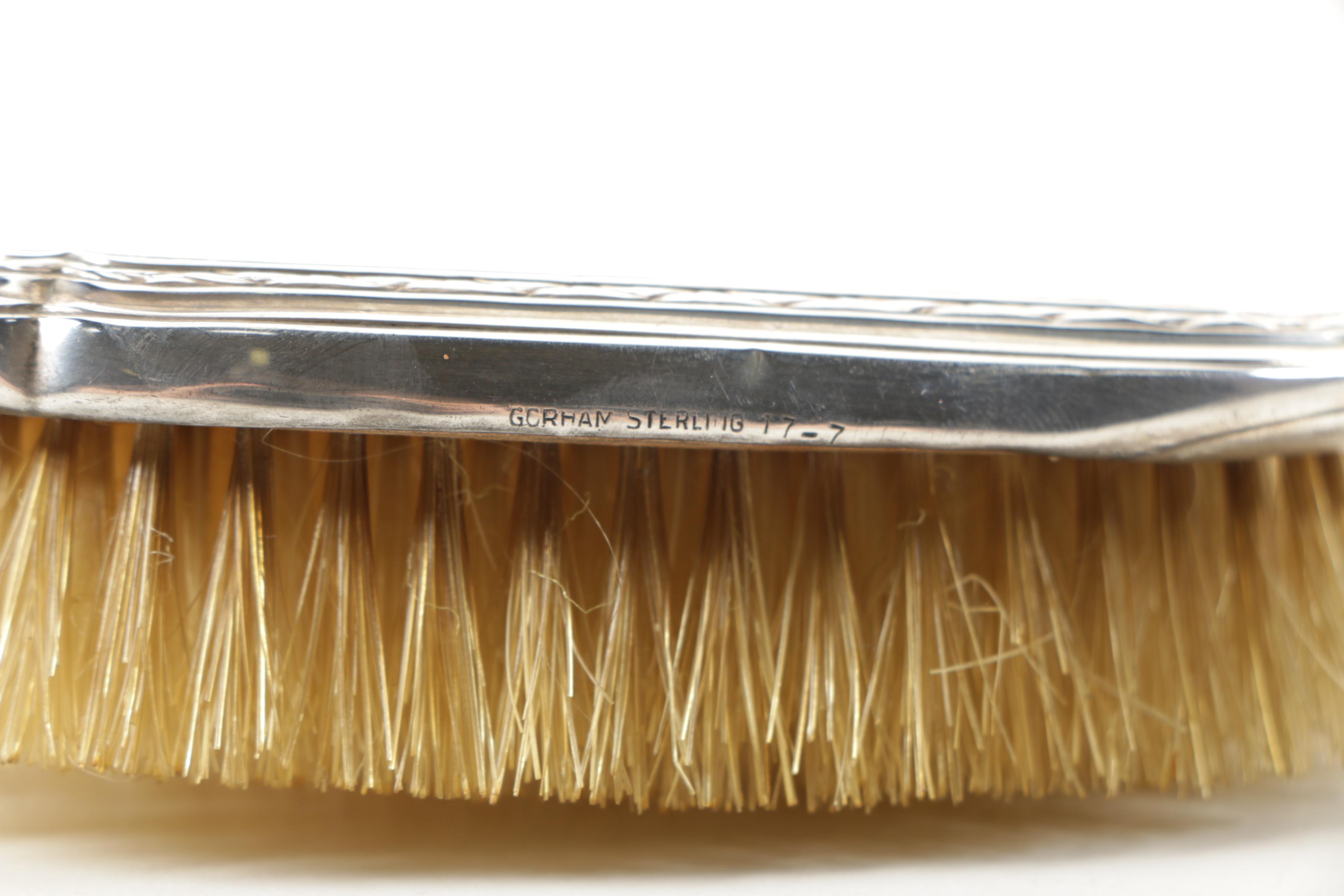 Pairing of Gorham Sterling Silver Brushes