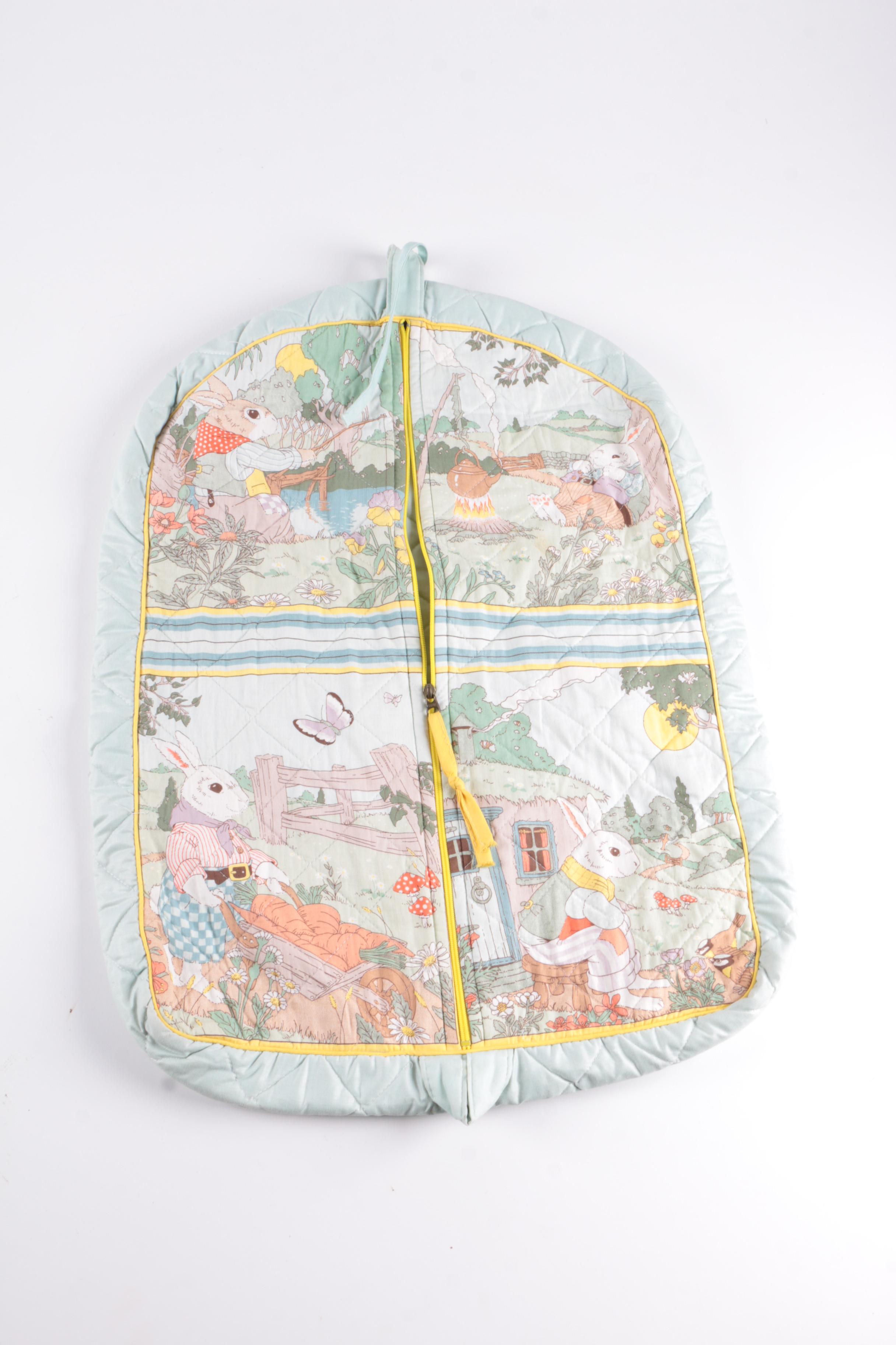 Children's Garment Bag, Music Box, and Blocks